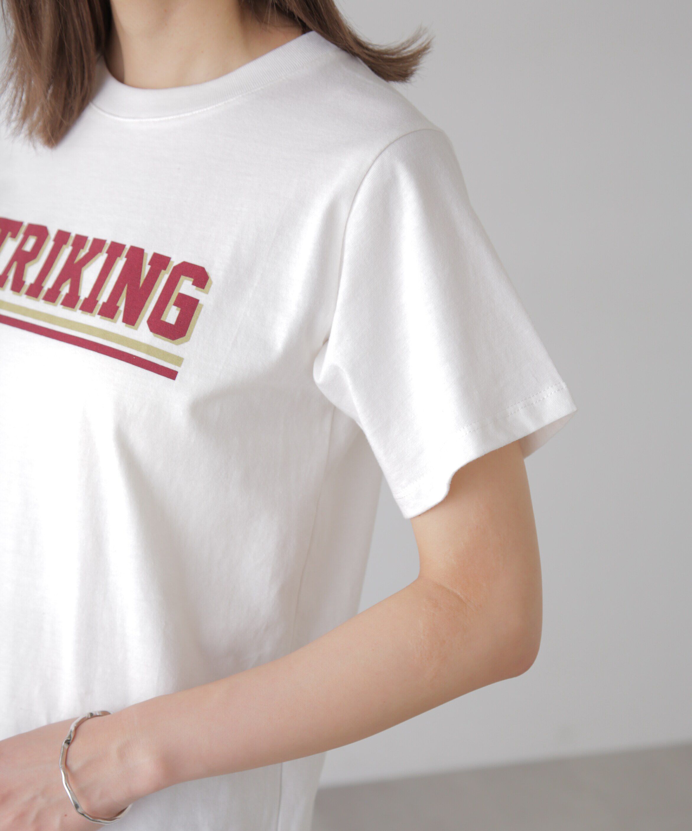  「カレッジロゴナンバープリントTシャツ」|Tシャツ・カットソー|