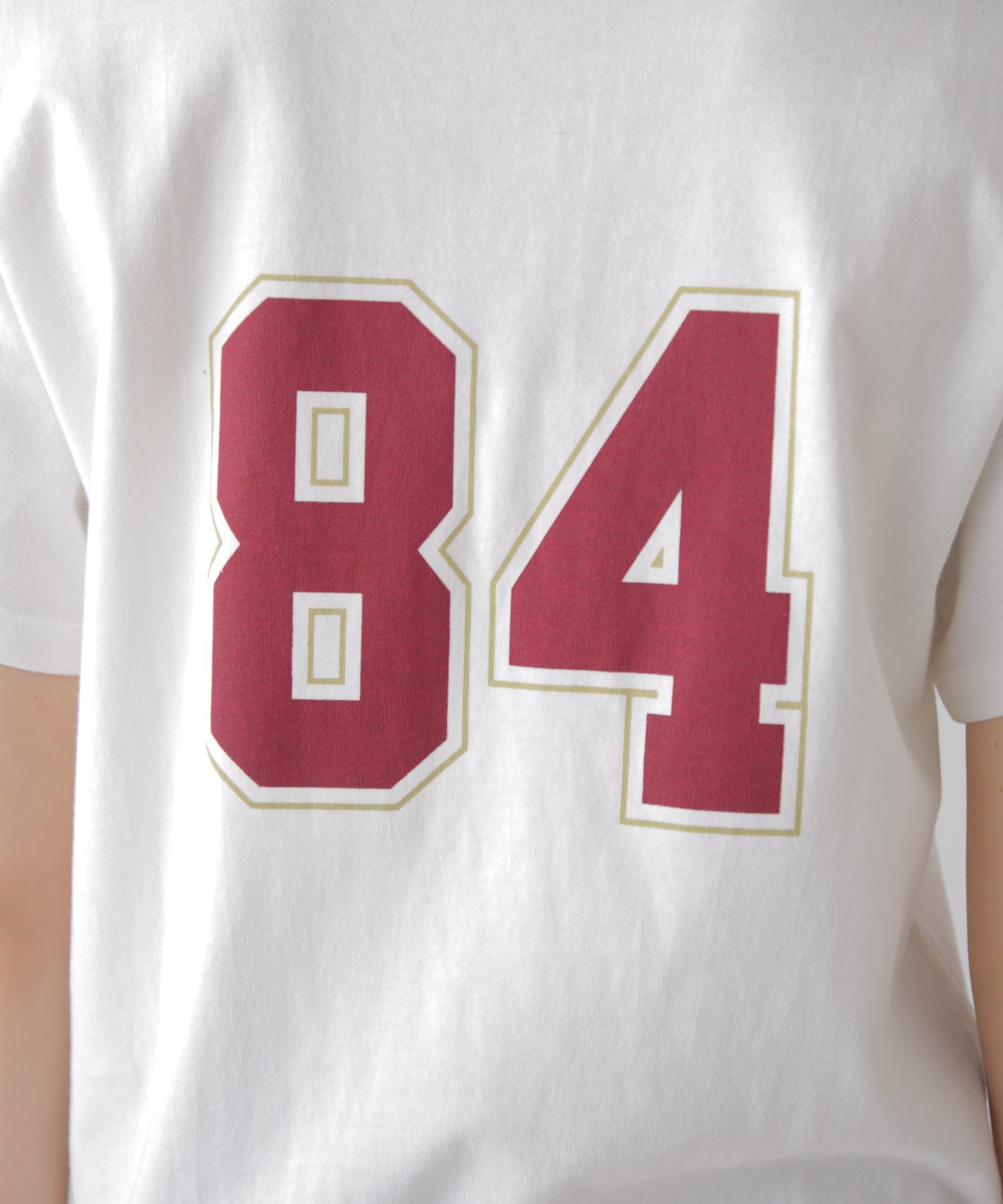  「カレッジロゴナンバープリントTシャツ」|Tシャツ・カットソー|