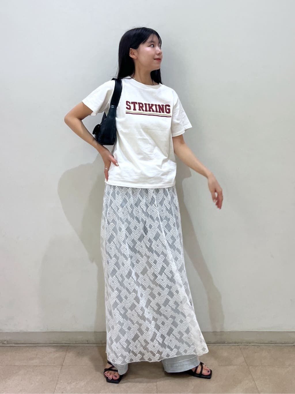  「カレッジロゴナンバープリントTシャツ」|Tシャツ・カットソー|