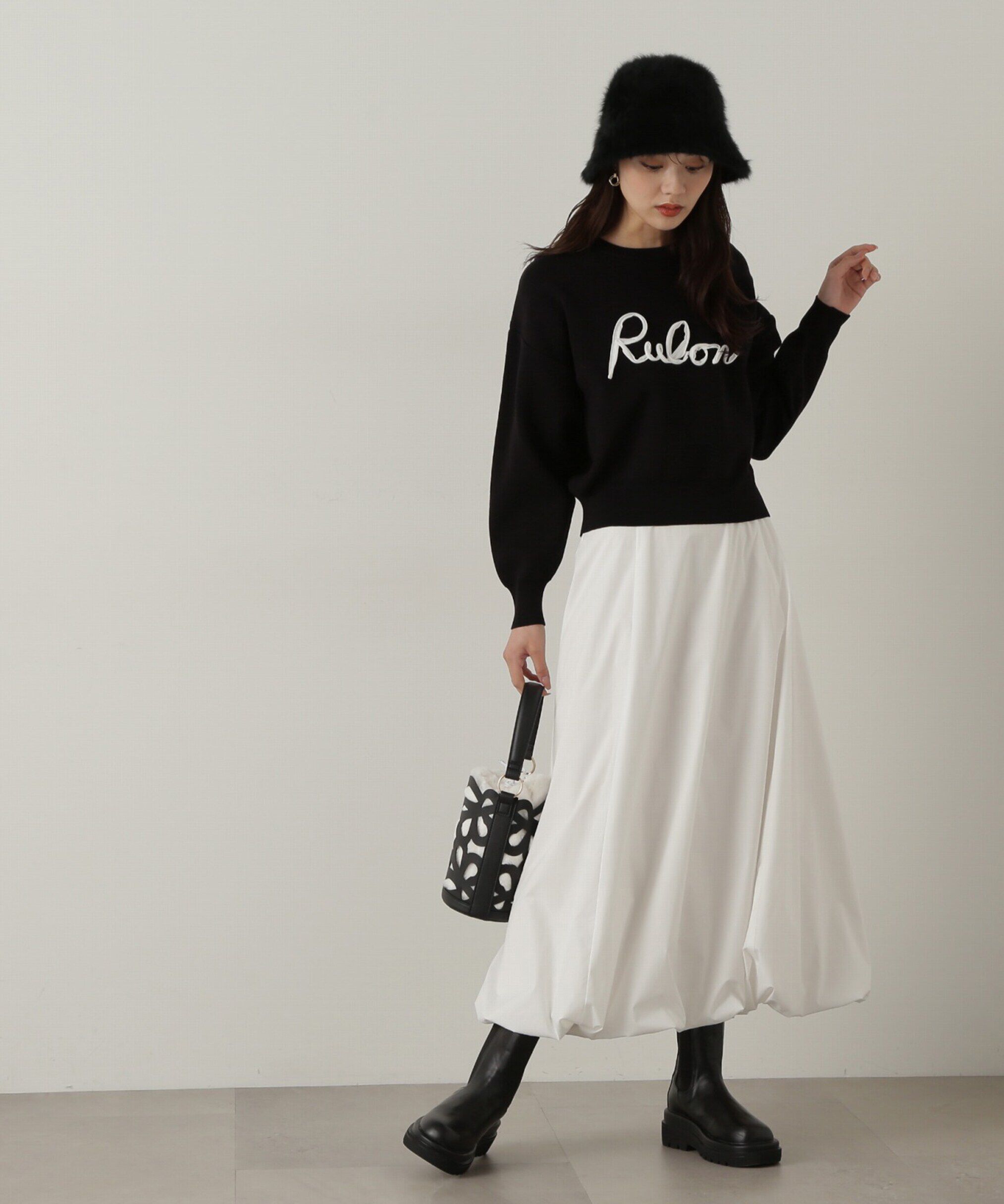 PROPORTION BODY DRESSING「ロゴコード刺繍ニット」|ニット・セーター|