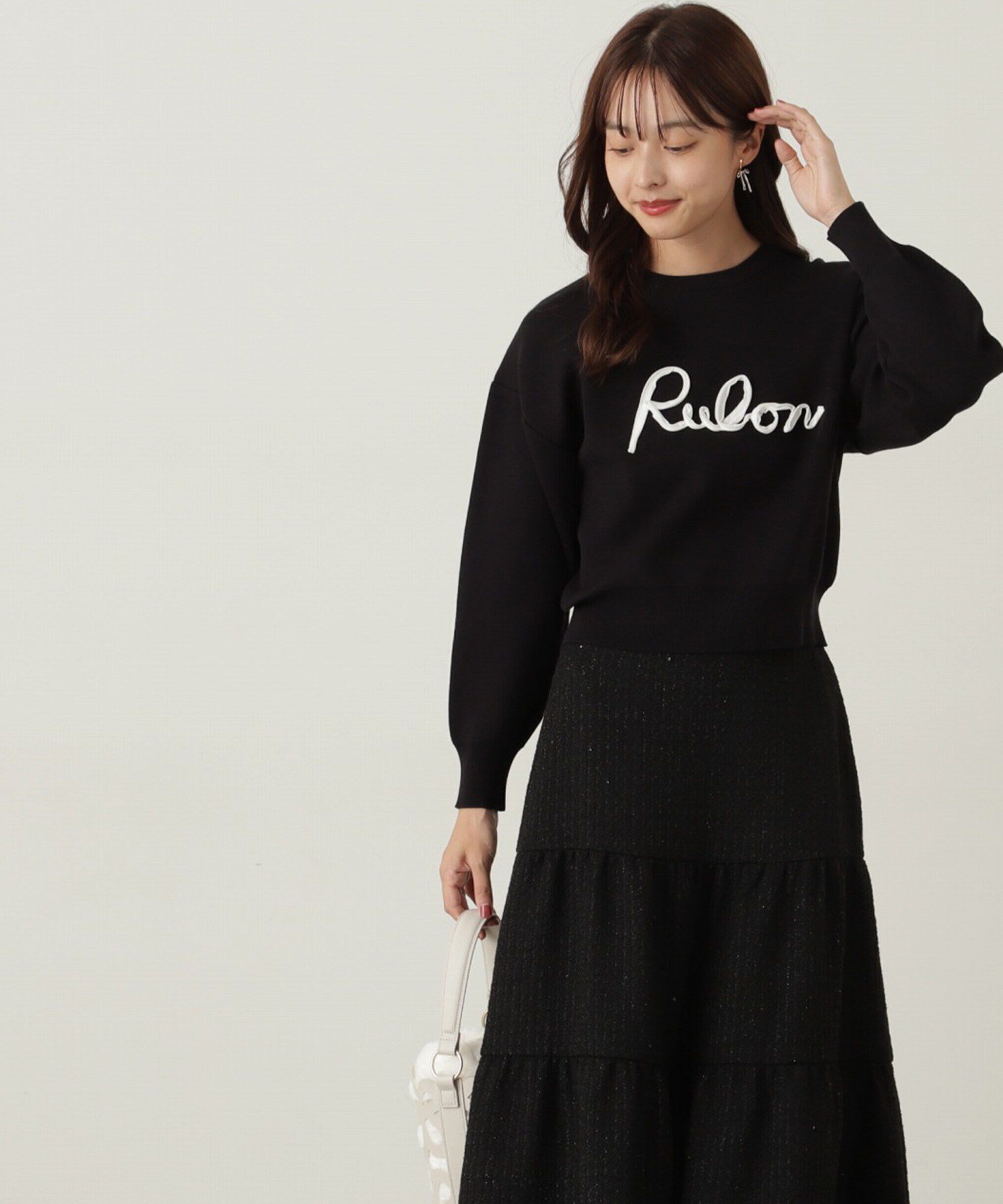 PROPORTION BODY DRESSING「ロゴコード刺繍ニット」|ニット・セーター|