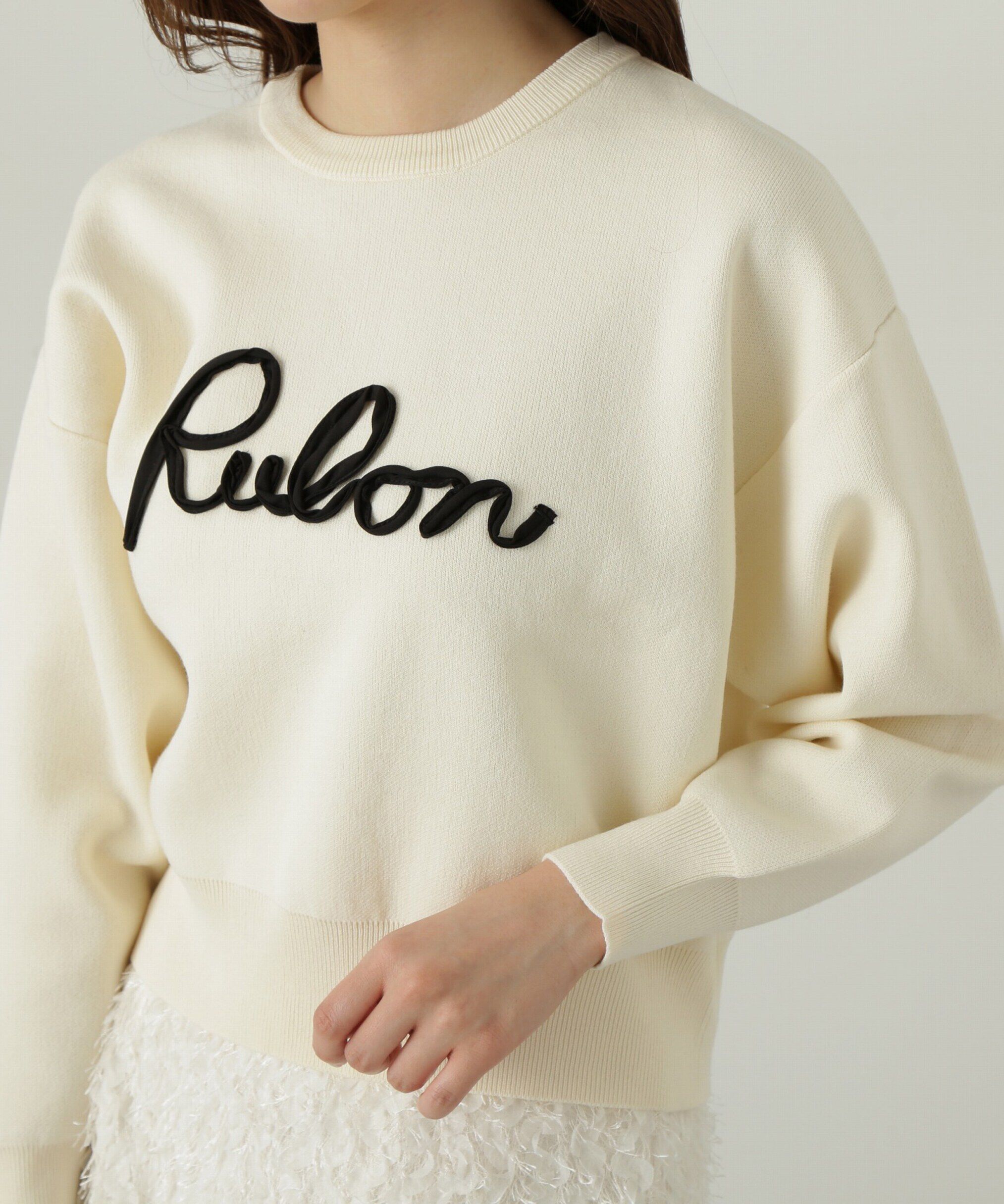 PROPORTION BODY DRESSING「ロゴコード刺繍ニット」|ニット・セーター|