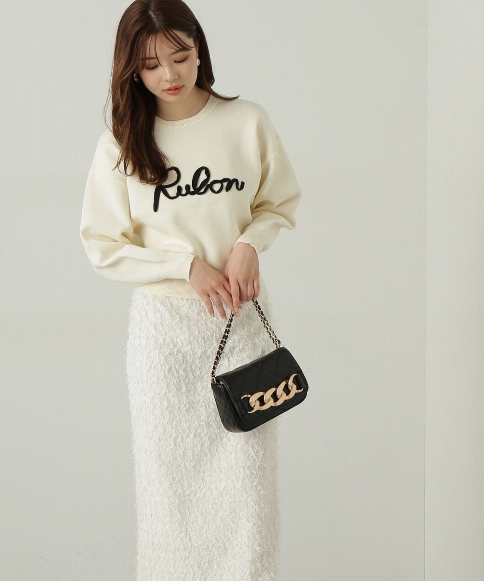 PROPORTION BODY DRESSING「ロゴコード刺繍ニット」|ニット・セーター|