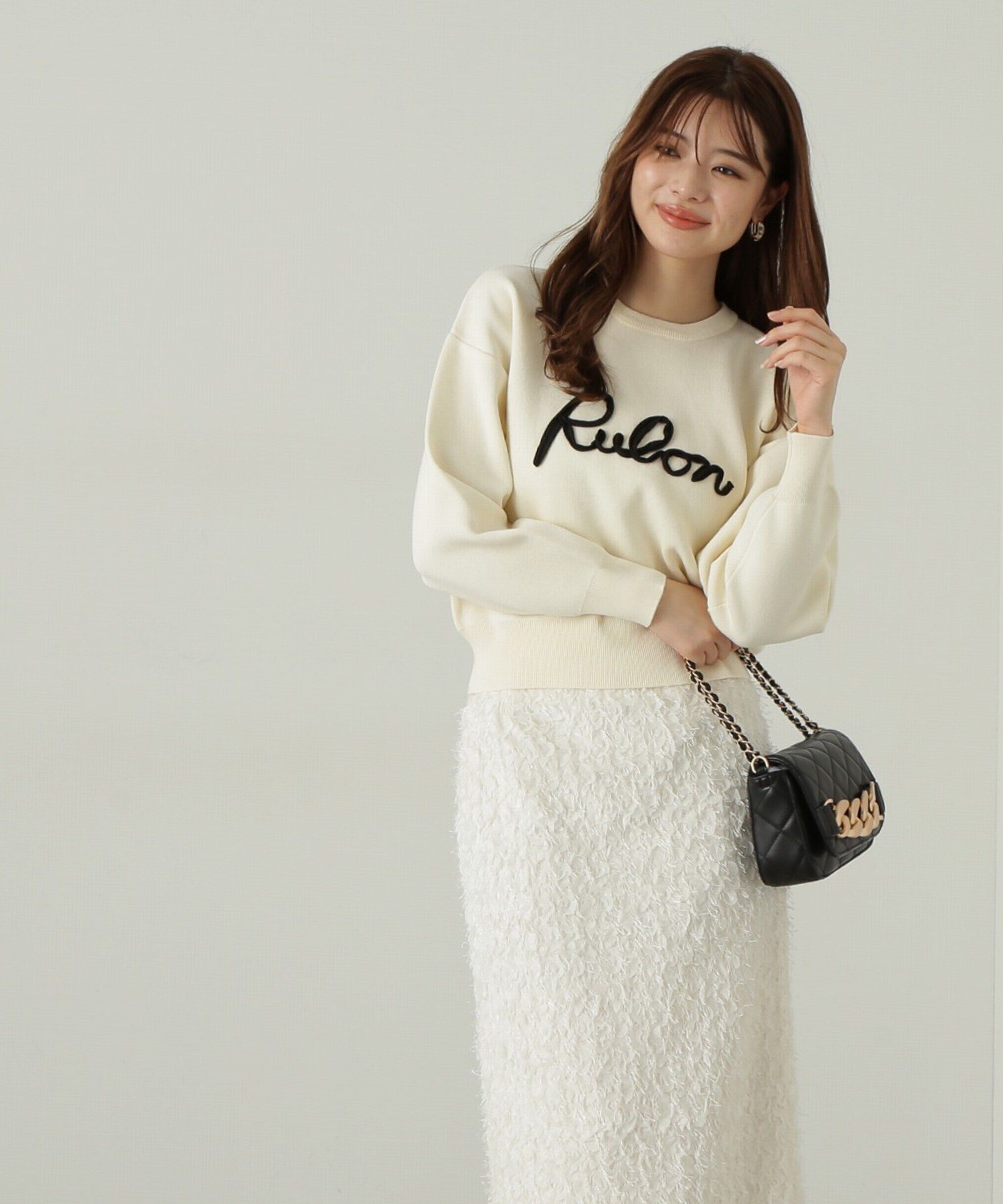 PROPORTION BODY DRESSING「ロゴコード刺繍ニット」|ニット・セーター|