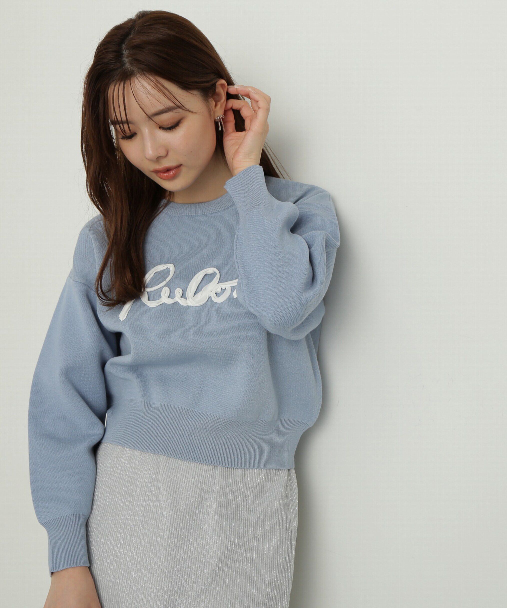 PROPORTION BODY DRESSING「ロゴコード刺繍ニット」|ニット・セーター|