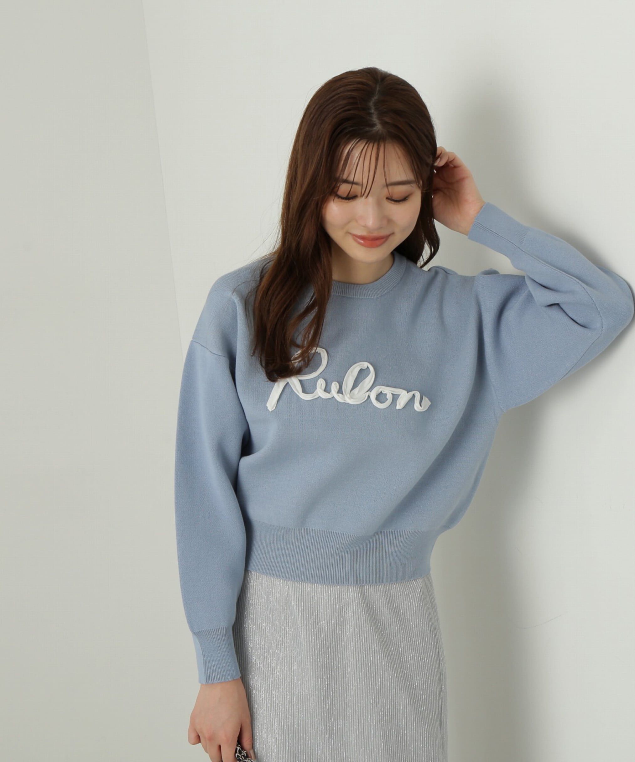 PROPORTION BODY DRESSING「ロゴコード刺繍ニット」|ニット・セーター|