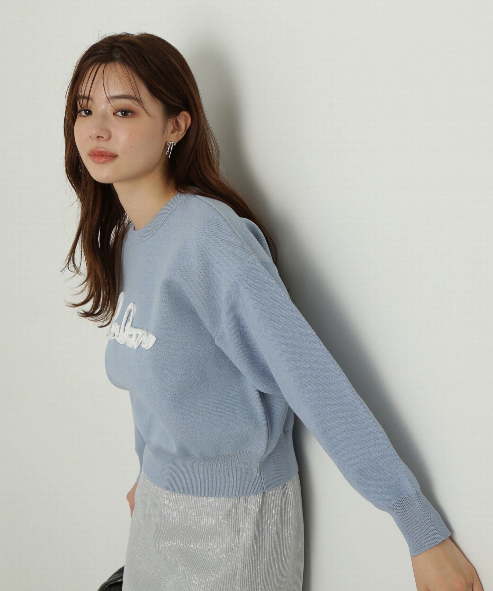 PROPORTION BODY DRESSING「ロゴコード刺繍ニット」|ニット・セーター|