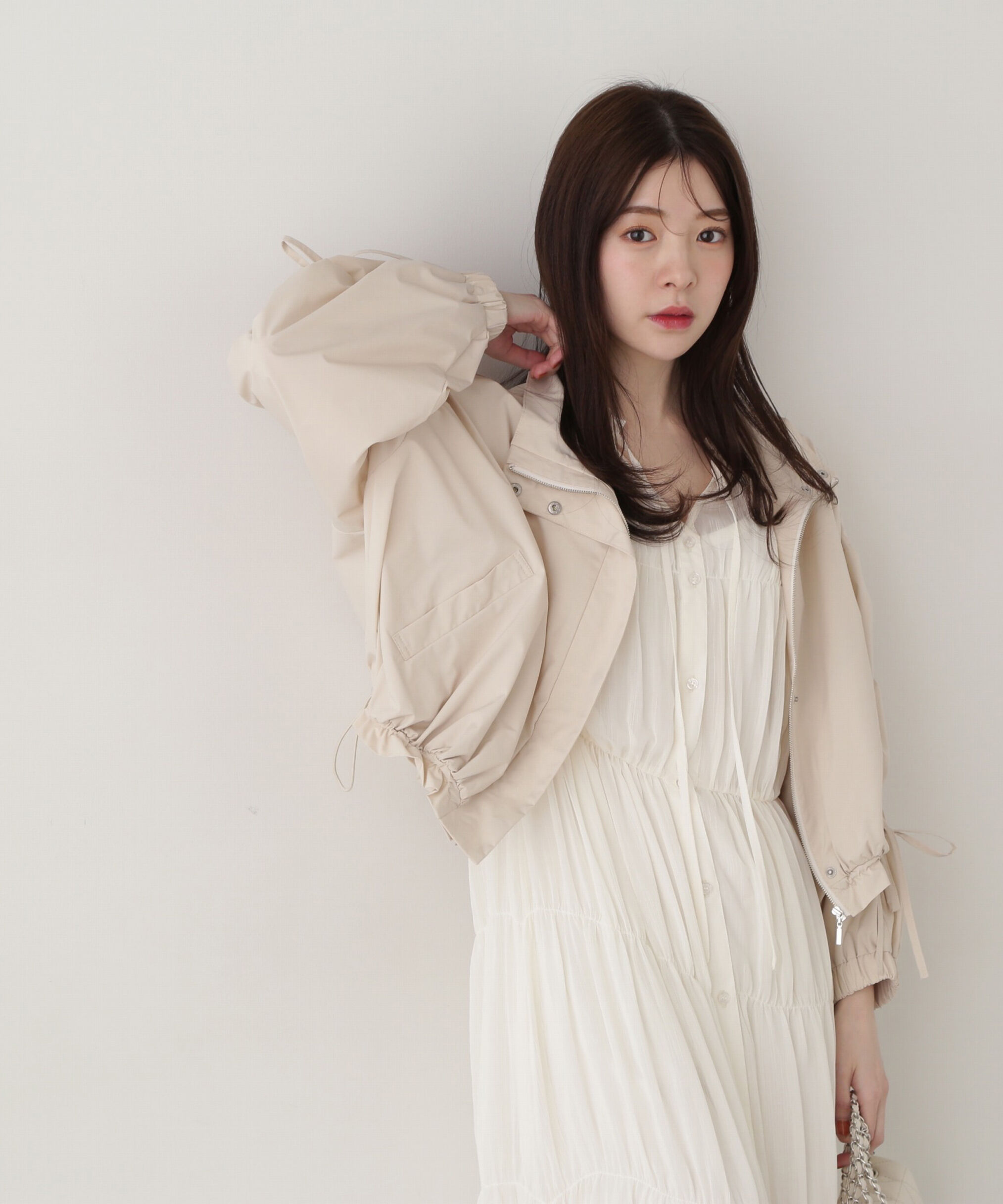 PROPORTION BODY DRESSING「シャーリングリボンブルゾン」|ブルゾン・スタジャン|