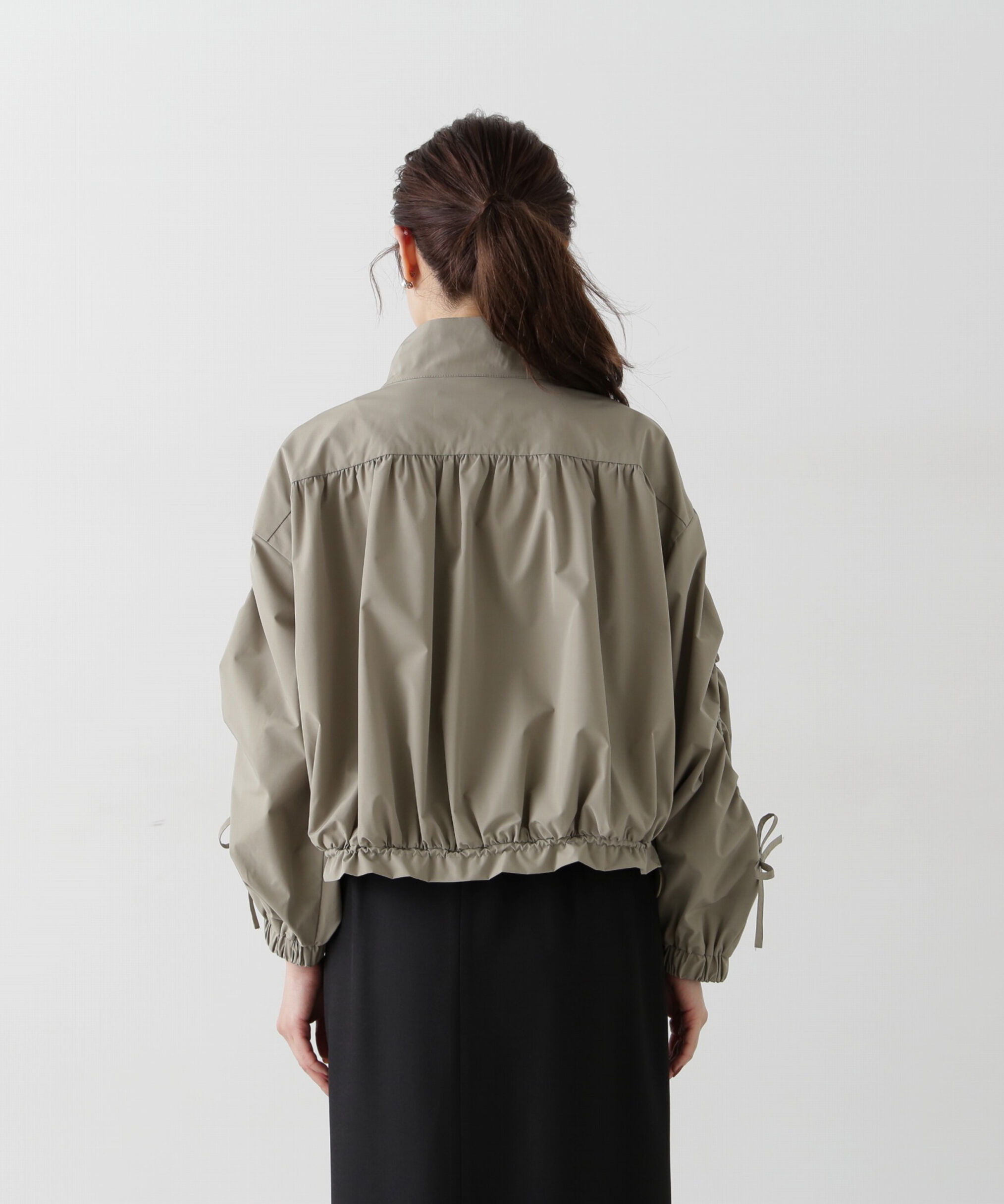 PROPORTION BODY DRESSING「シャーリングリボンブルゾン」|ブルゾン・スタジャン|