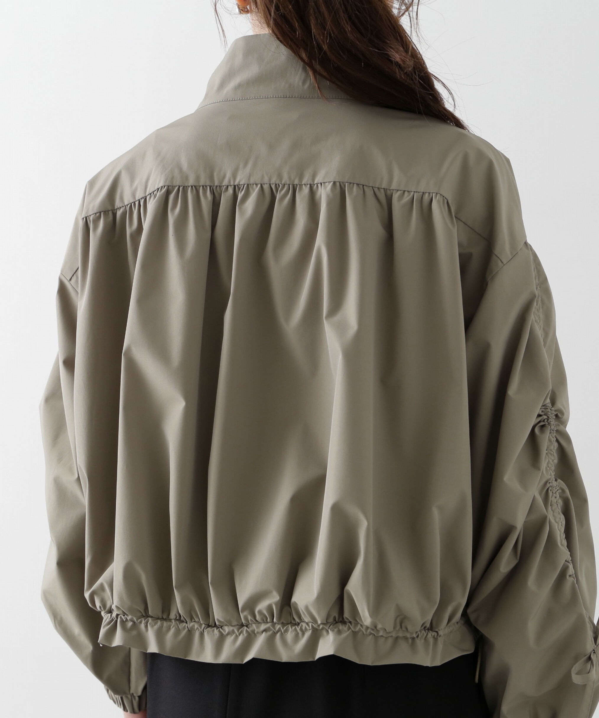 PROPORTION BODY DRESSING「シャーリングリボンブルゾン」|ブルゾン・スタジャン|