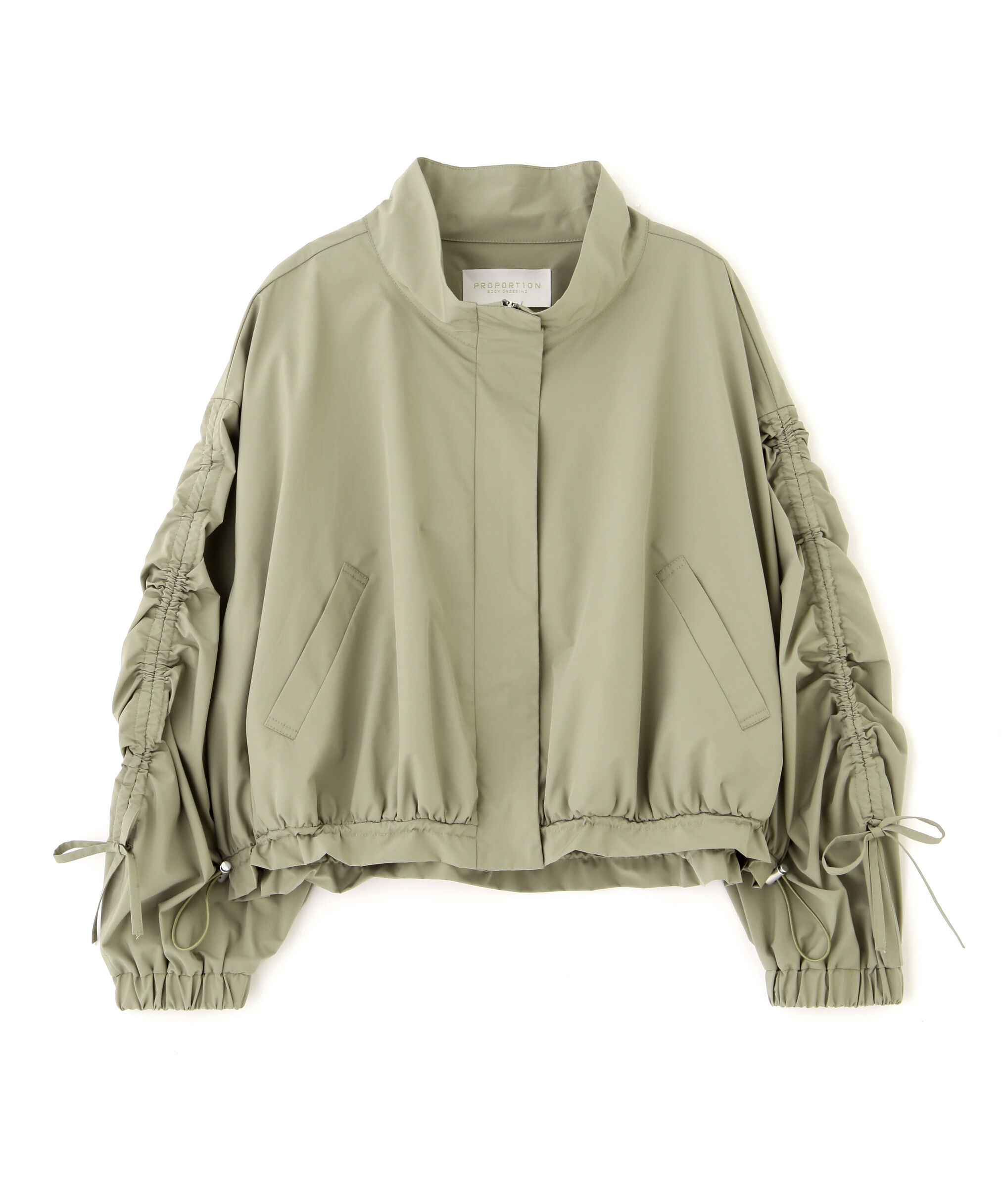 PROPORTION BODY DRESSING「シャーリングリボンブルゾン」|ブルゾン・スタジャン|