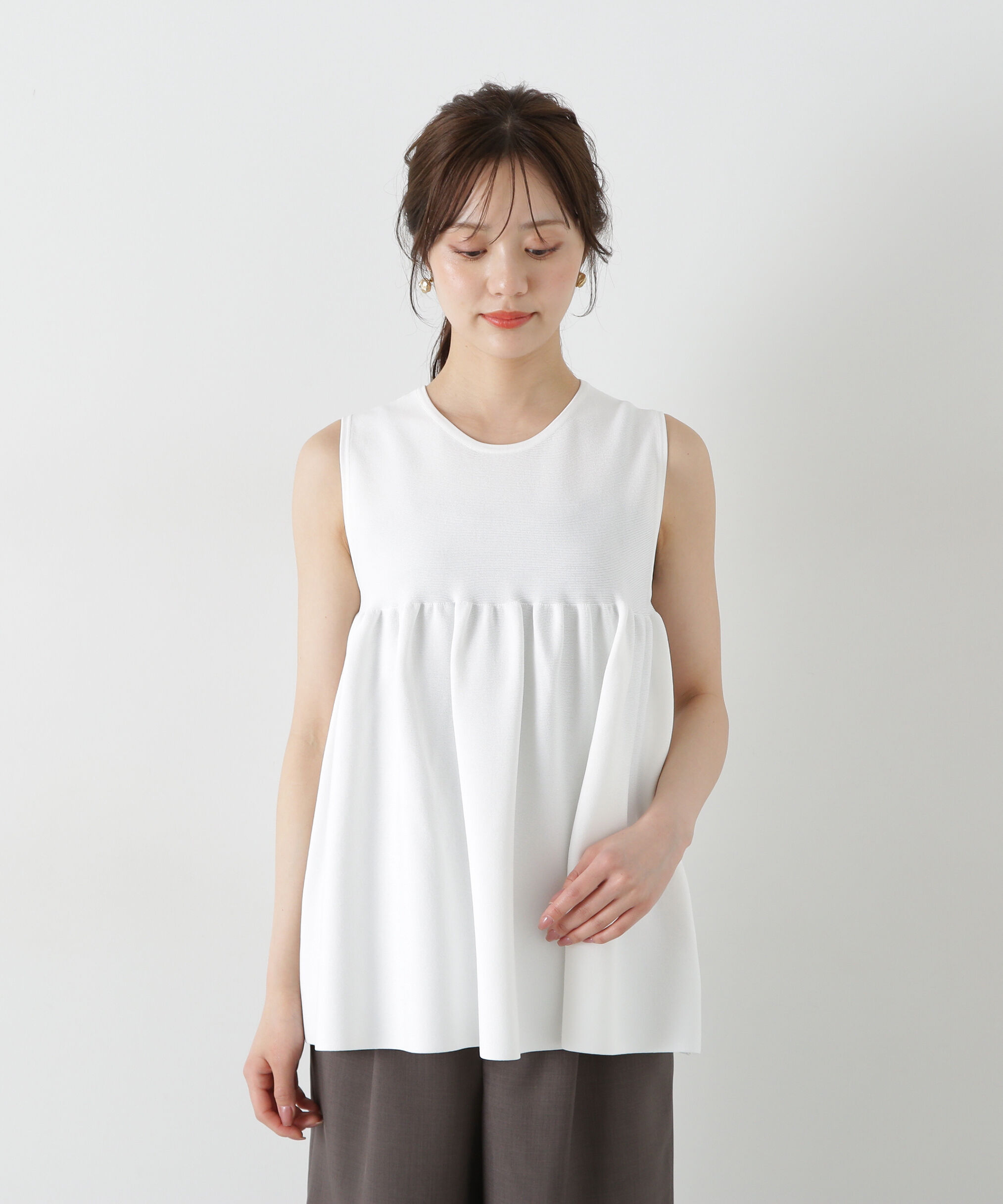 PROPORTION BODY DRESSING「バックリボンペプラムニット」|ニット・セーター|