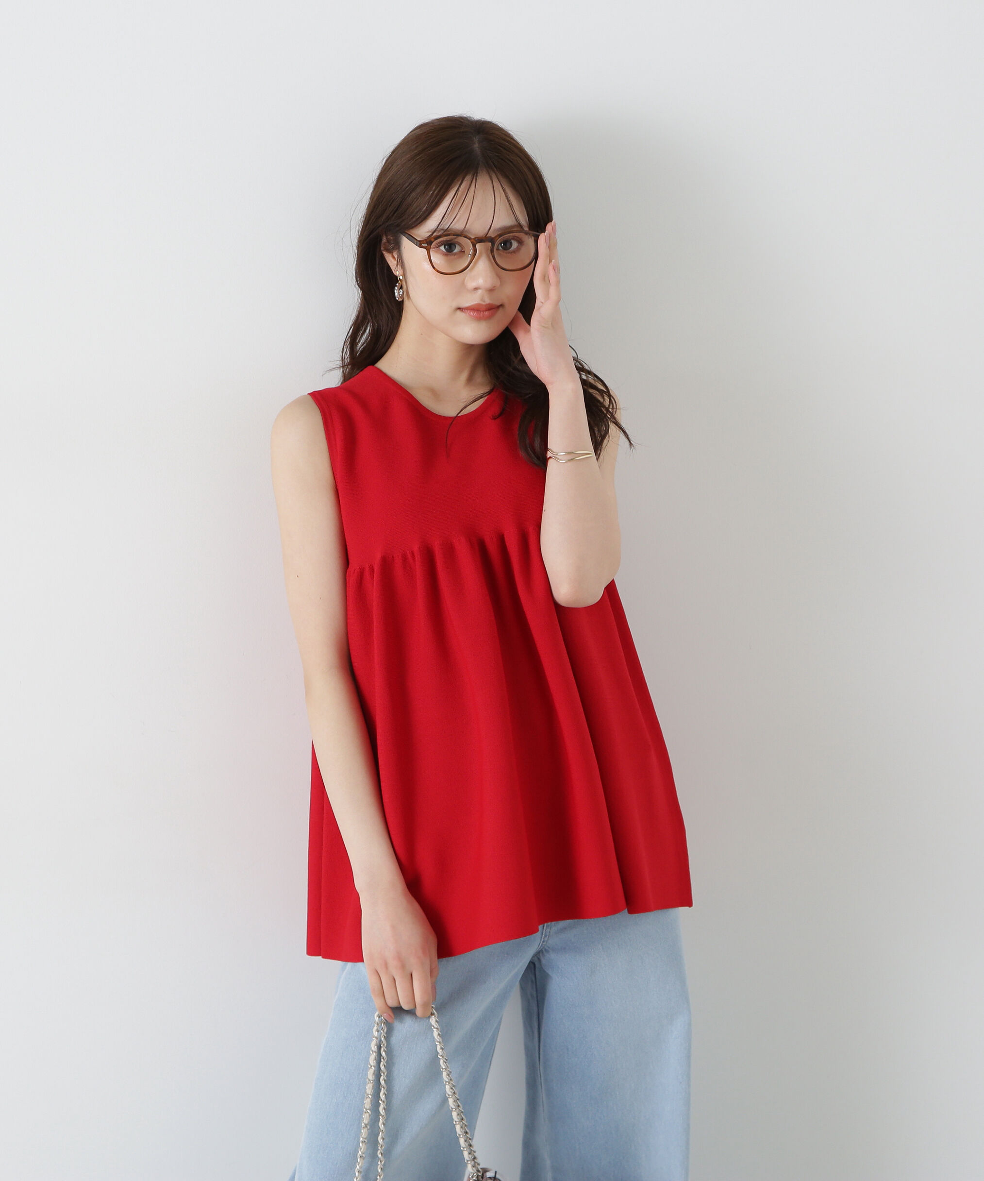 PROPORTION BODY DRESSING「バックリボンペプラムニット」|ニット・セーター|