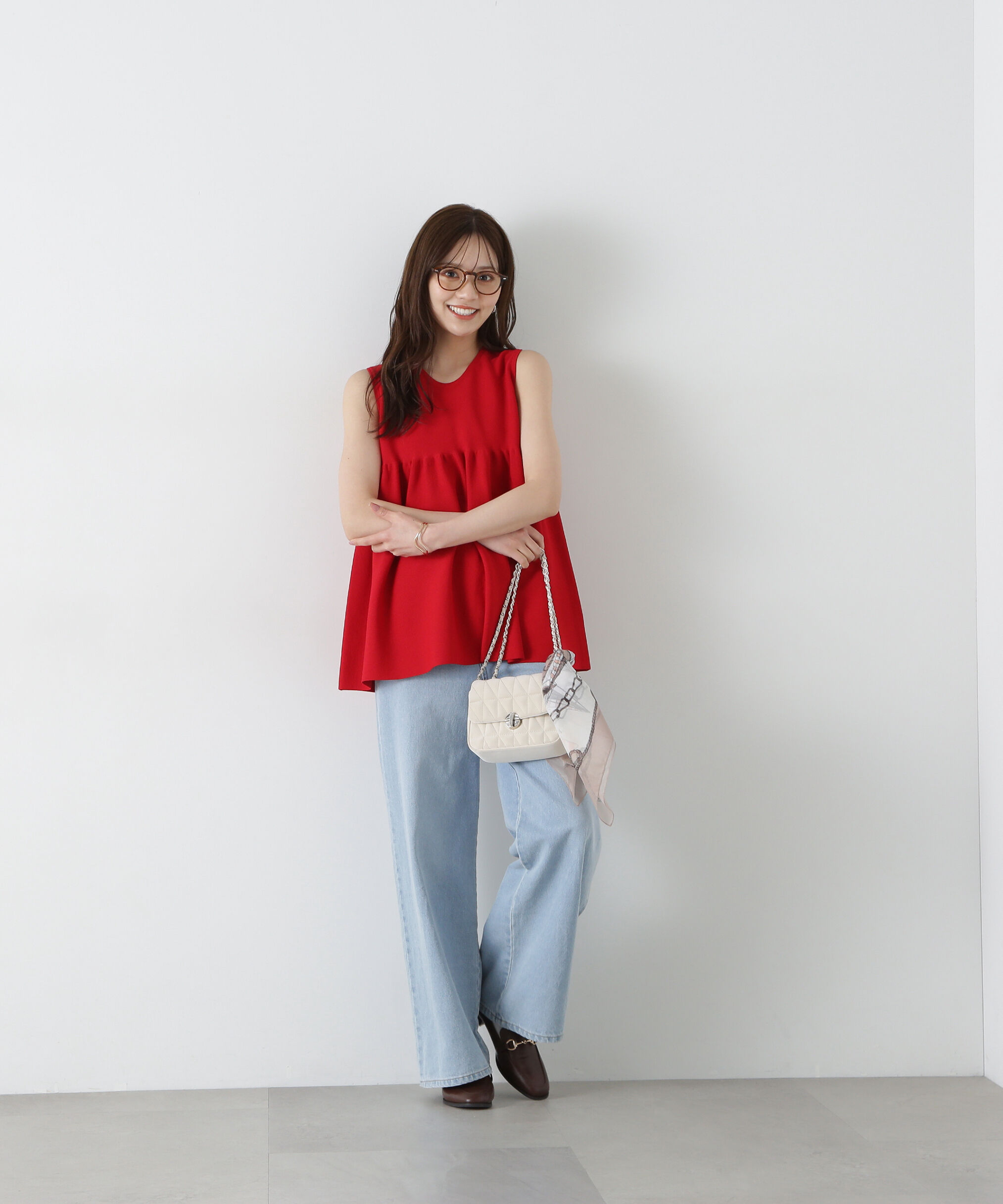 PROPORTION BODY DRESSING「バックリボンペプラムニット」|ニット・セーター|