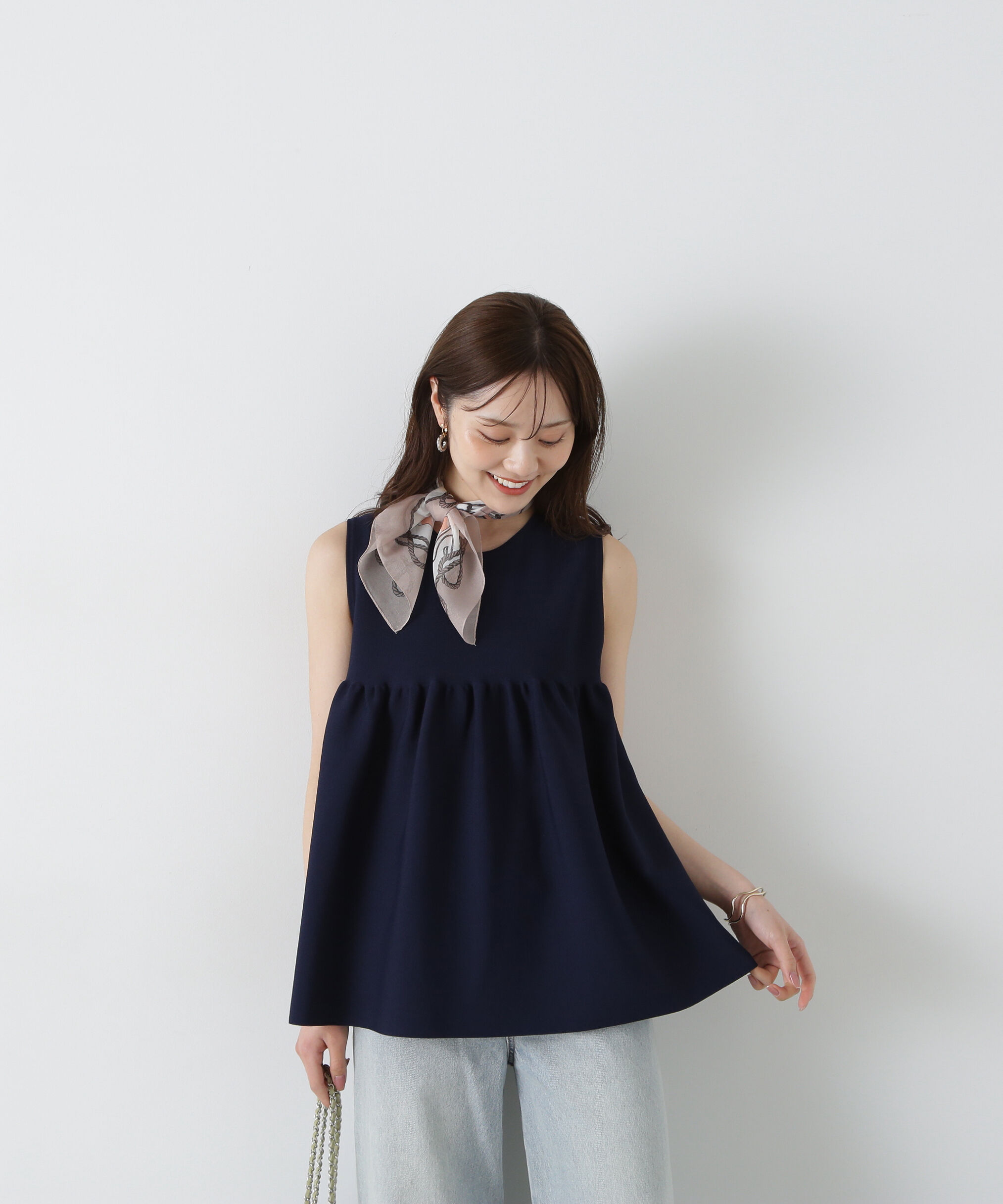 PROPORTION BODY DRESSING「バックリボンペプラムニット」|ニット・セーター|