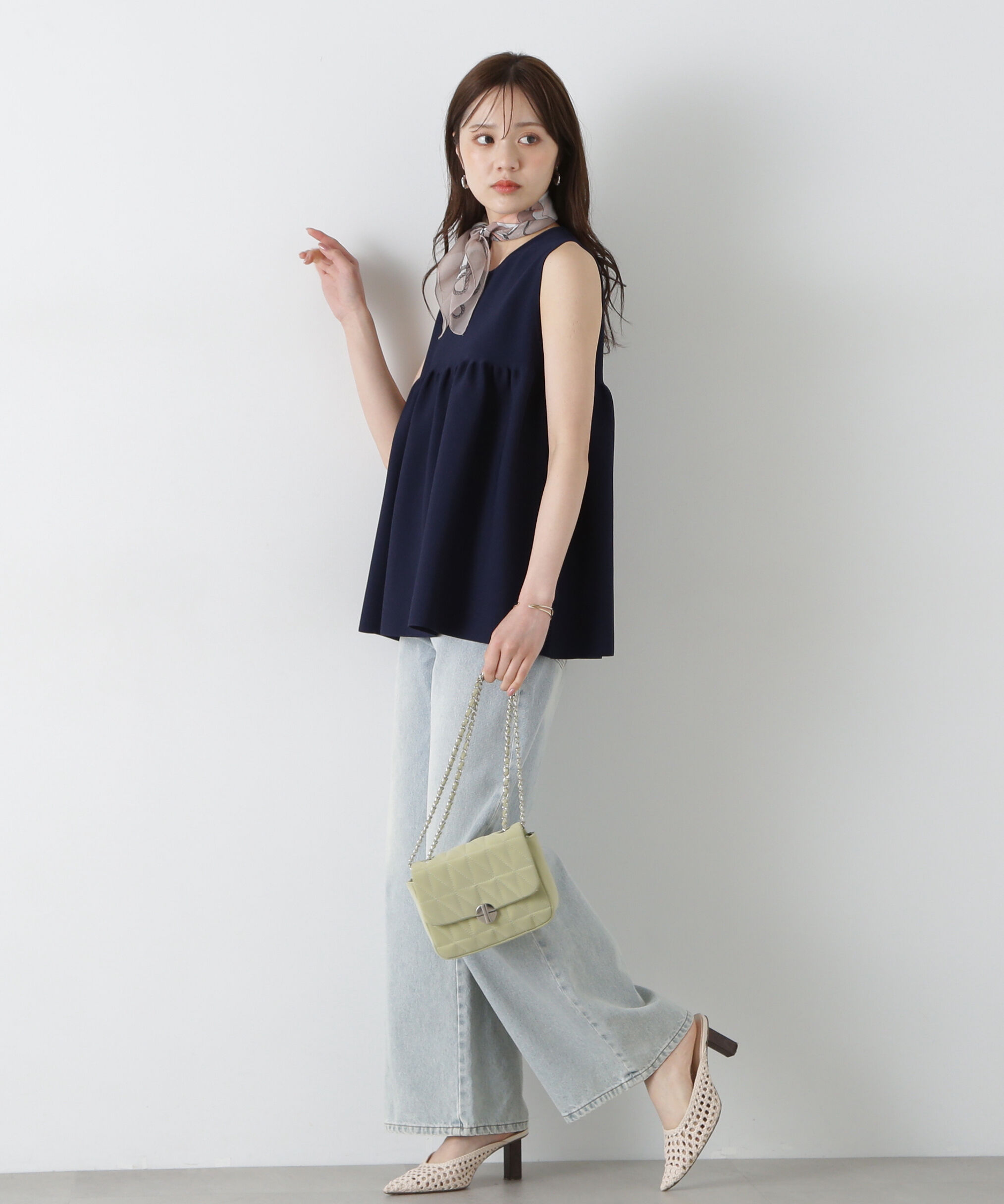 PROPORTION BODY DRESSING「バックリボンペプラムニット」|ニット・セーター|