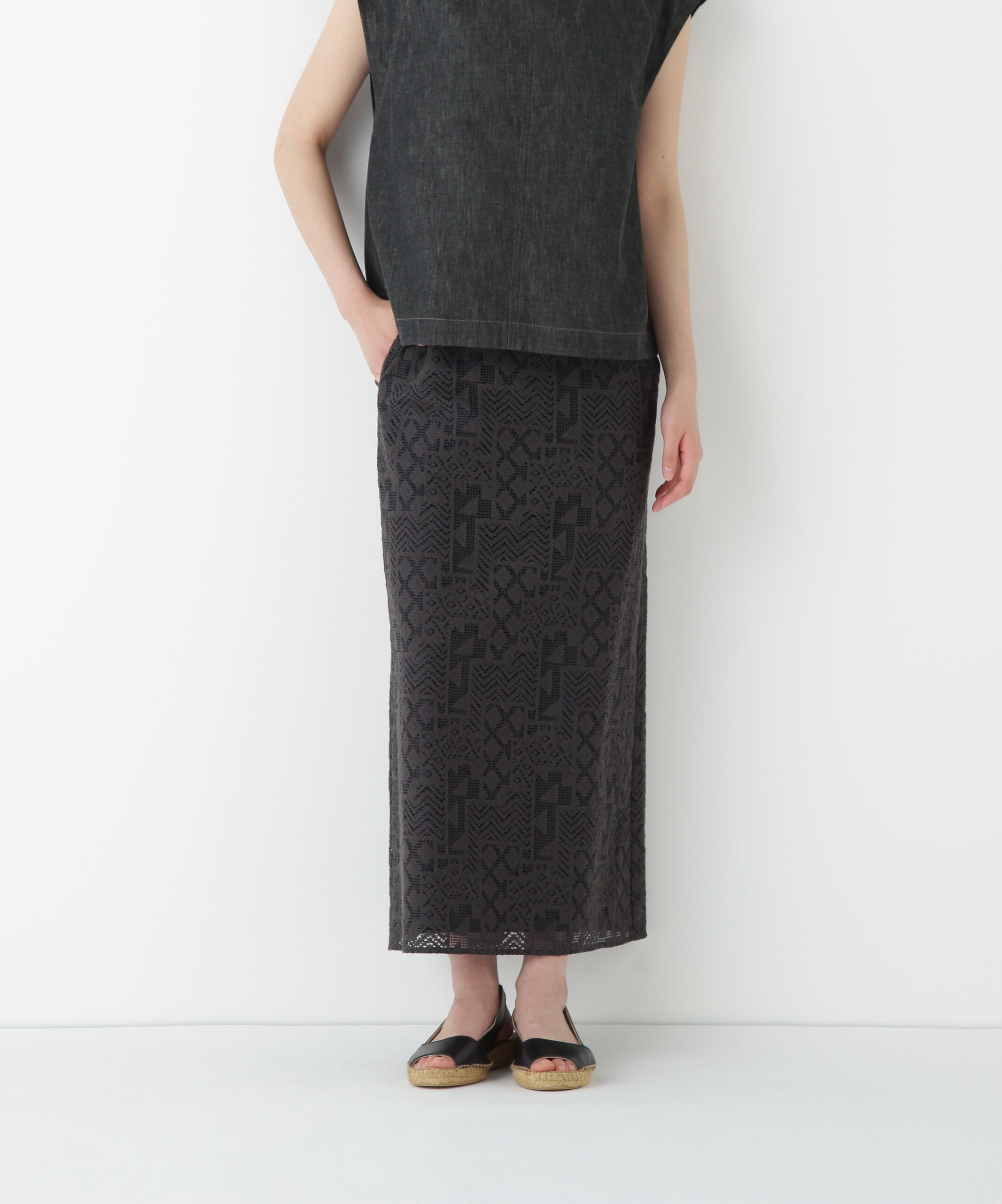  「◆ジオメトリックレーススカート」|スカート|