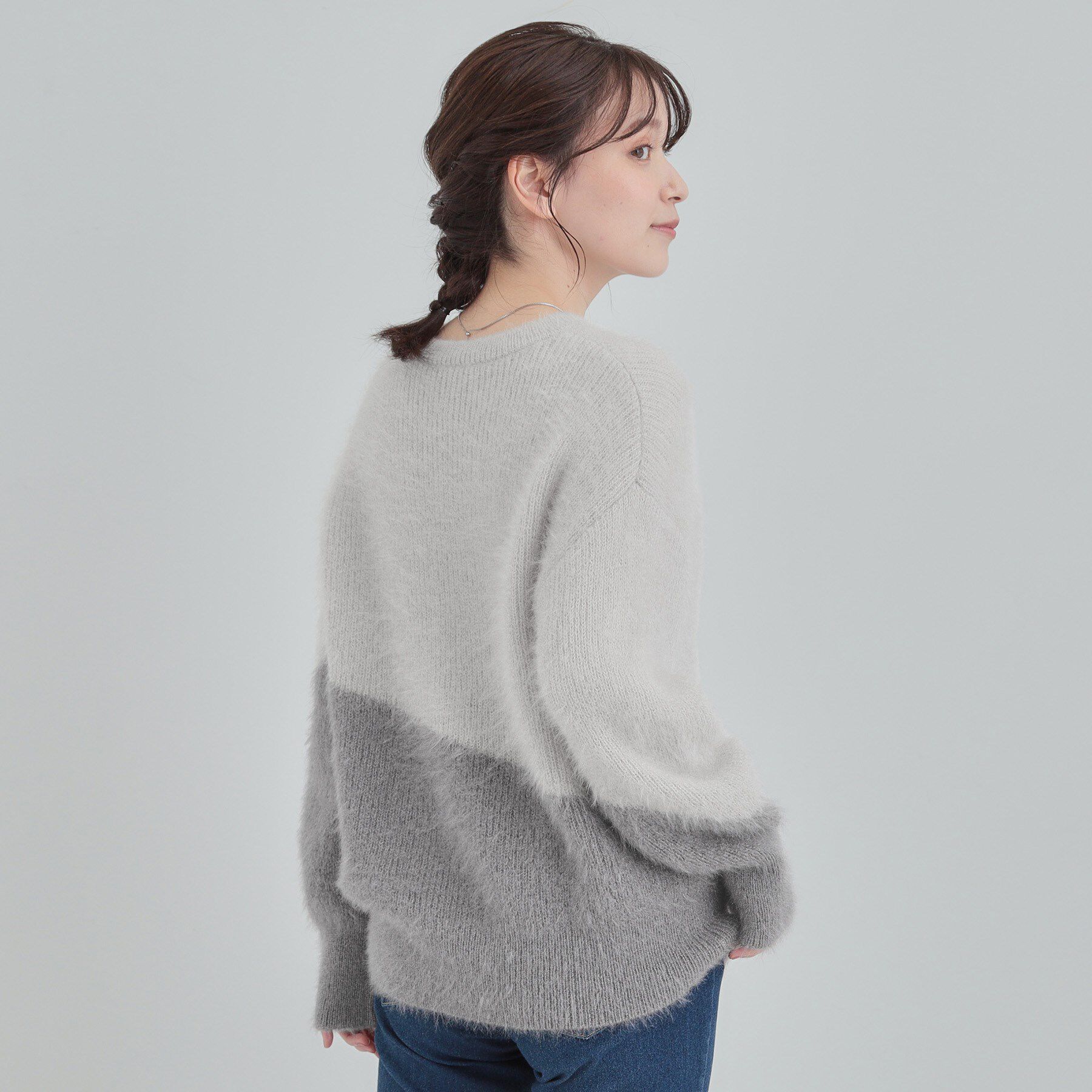 SHOO･LA･RUE「【S-LL/ゆったり】ふわふわシャギー 大人レディなニット」|ニット・セーター|