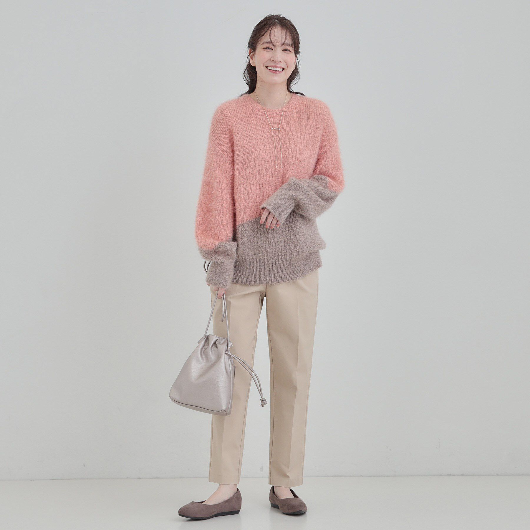 SHOO･LA･RUE「【S-LL/ゆったり】ふわふわシャギー 大人レディなニット」|ニット・セーター|