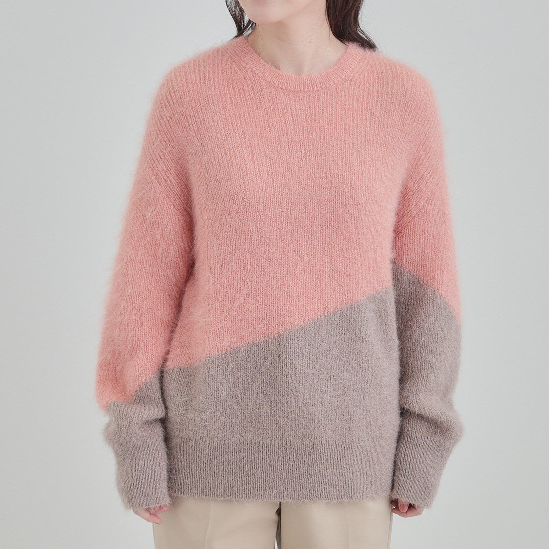 SHOO･LA･RUE「【S-LL/ゆったり】ふわふわシャギー 大人レディなニット」|ニット・セーター|