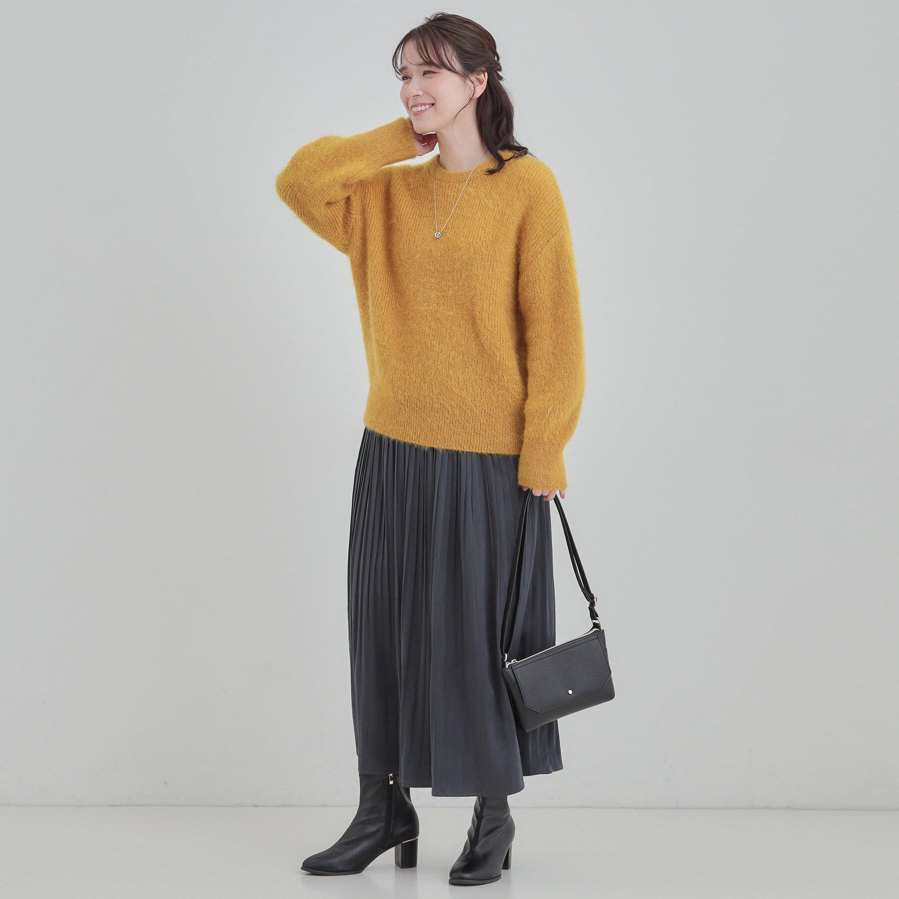 SHOO･LA･RUE「【S-LL/ゆったり】ふわふわシャギー 大人レディなニット」|ニット・セーター|