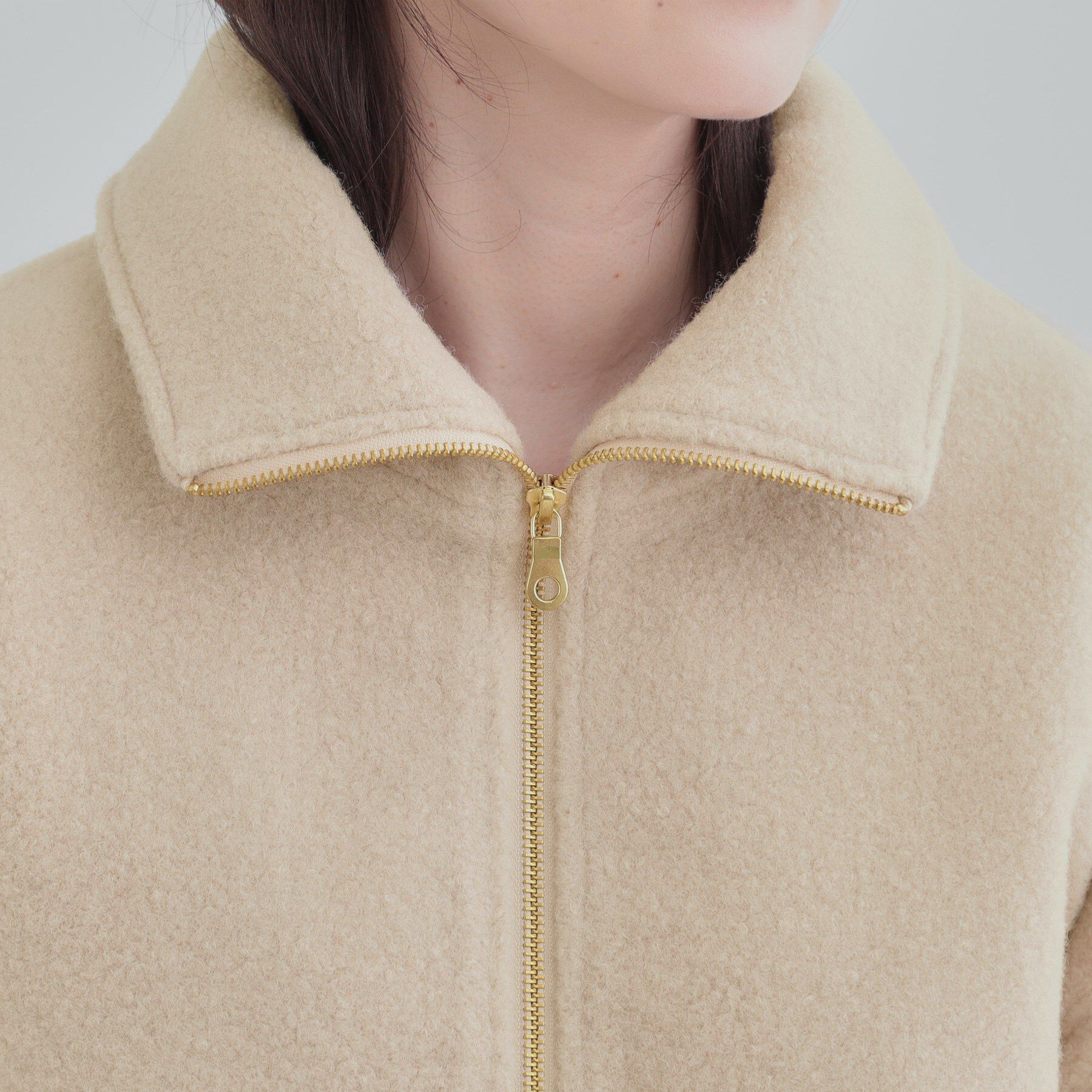 SHOO･LA･RUE「【S-LL】大人の上品カジュアルに スライバージャケット」|ブルゾン・スタジャン|