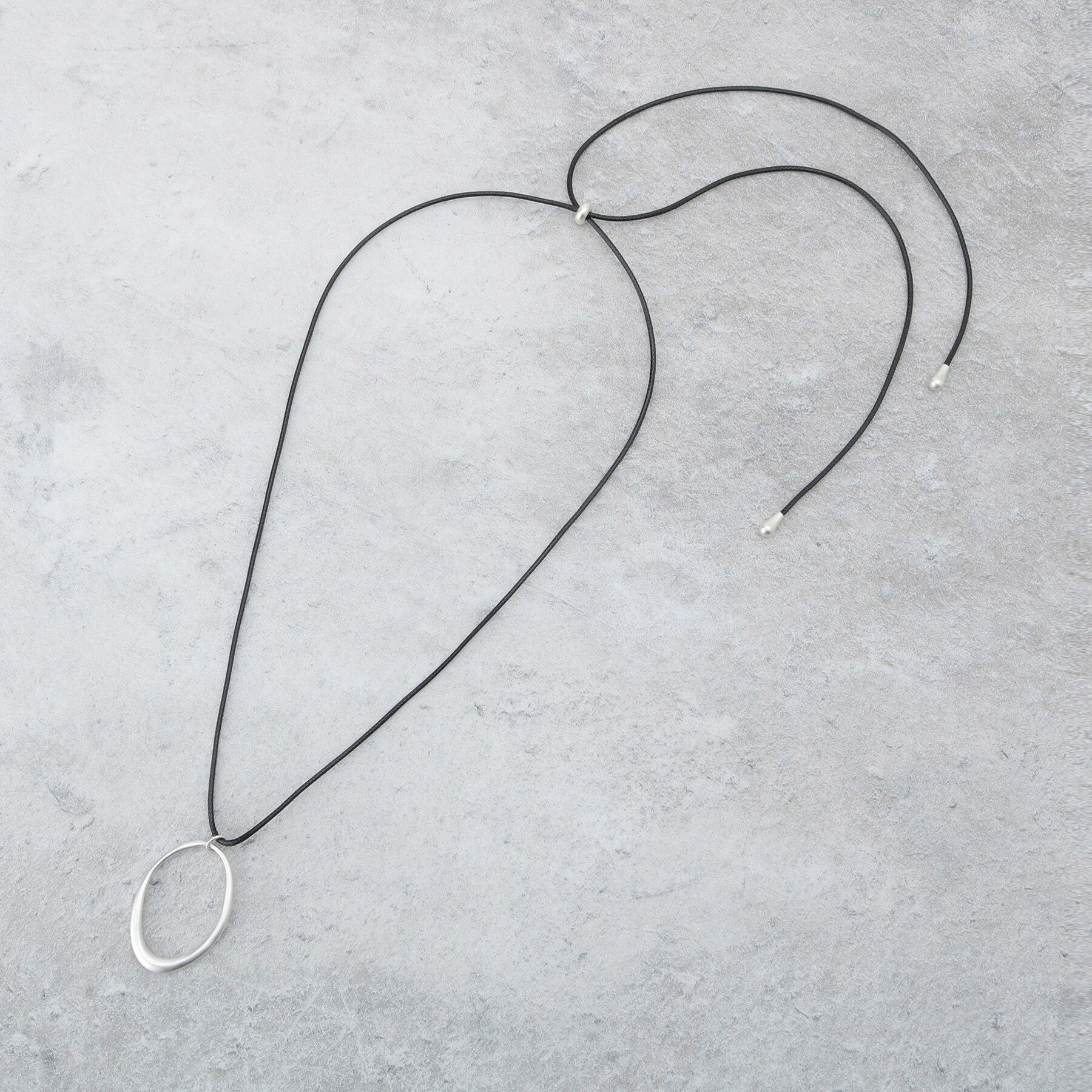 Dessin「オーバルモチーフコードネックレス」|ネックレス|シルバー(006)