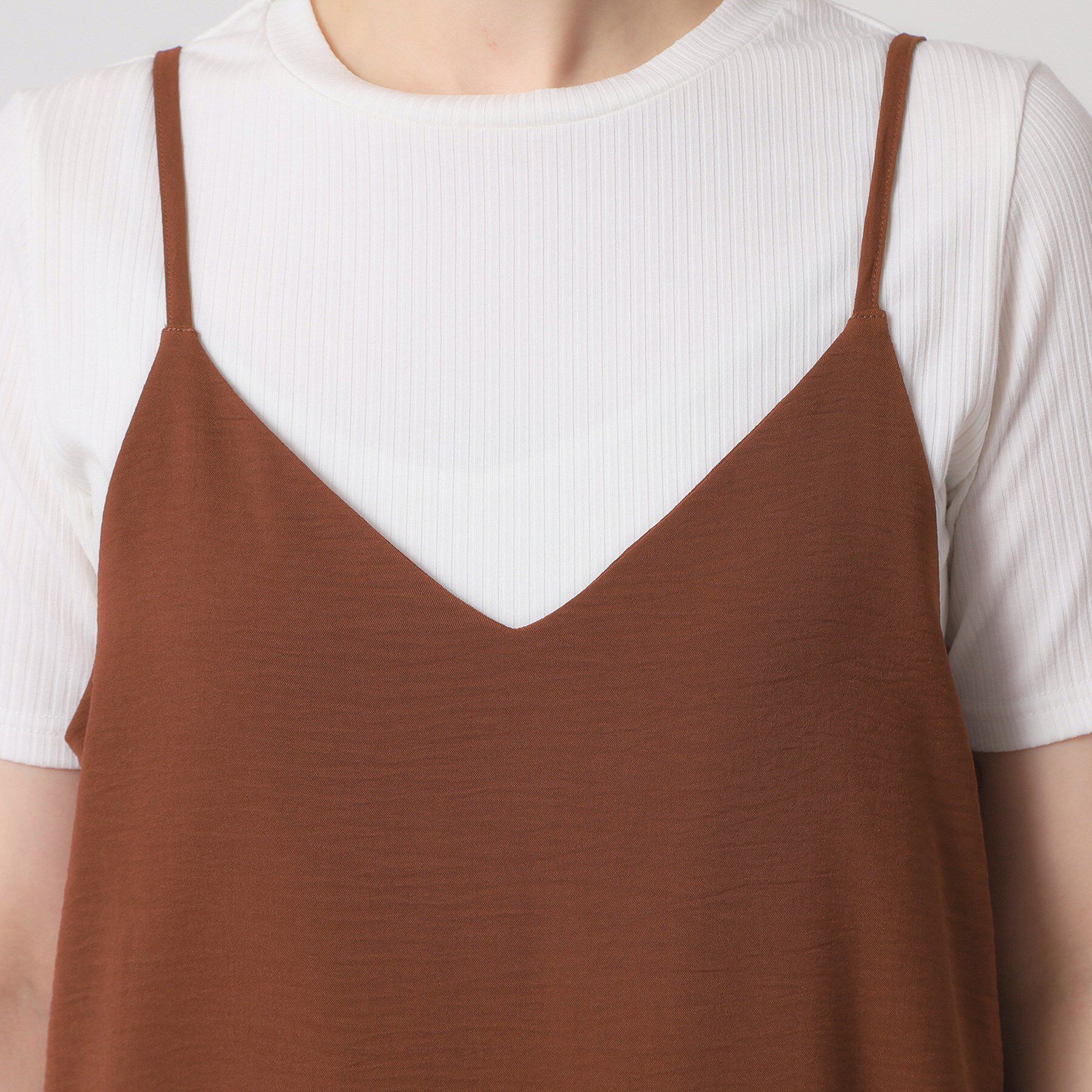 ITS&rsquo;DEMO「【接触冷感／吸水速乾／洗濯機OK／イージーケア】ジレ&times;キャミワンピースセット＜ラク服シリーズ＞」|ワンピース|