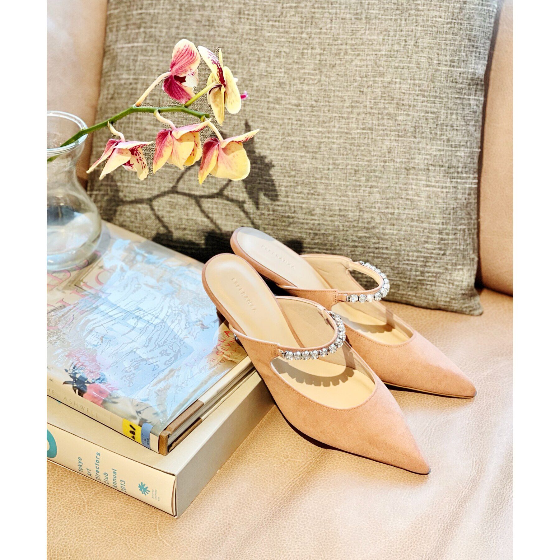 ESPERANZA「ビジューベルトミュール」|サンダル|