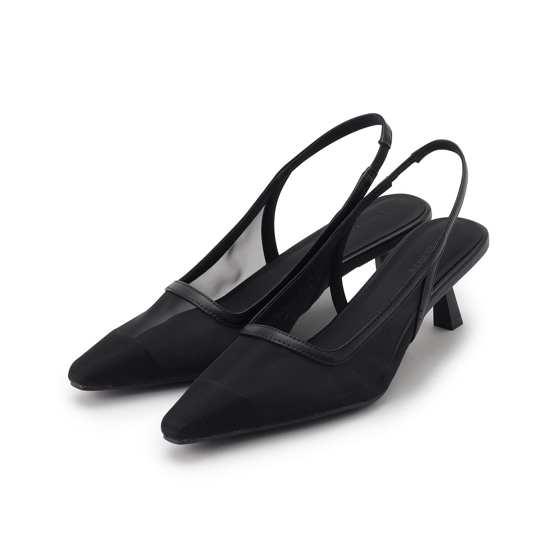 ESPERANZA「ポインテッドトゥチュールバックストラップミュール」|サンダル|