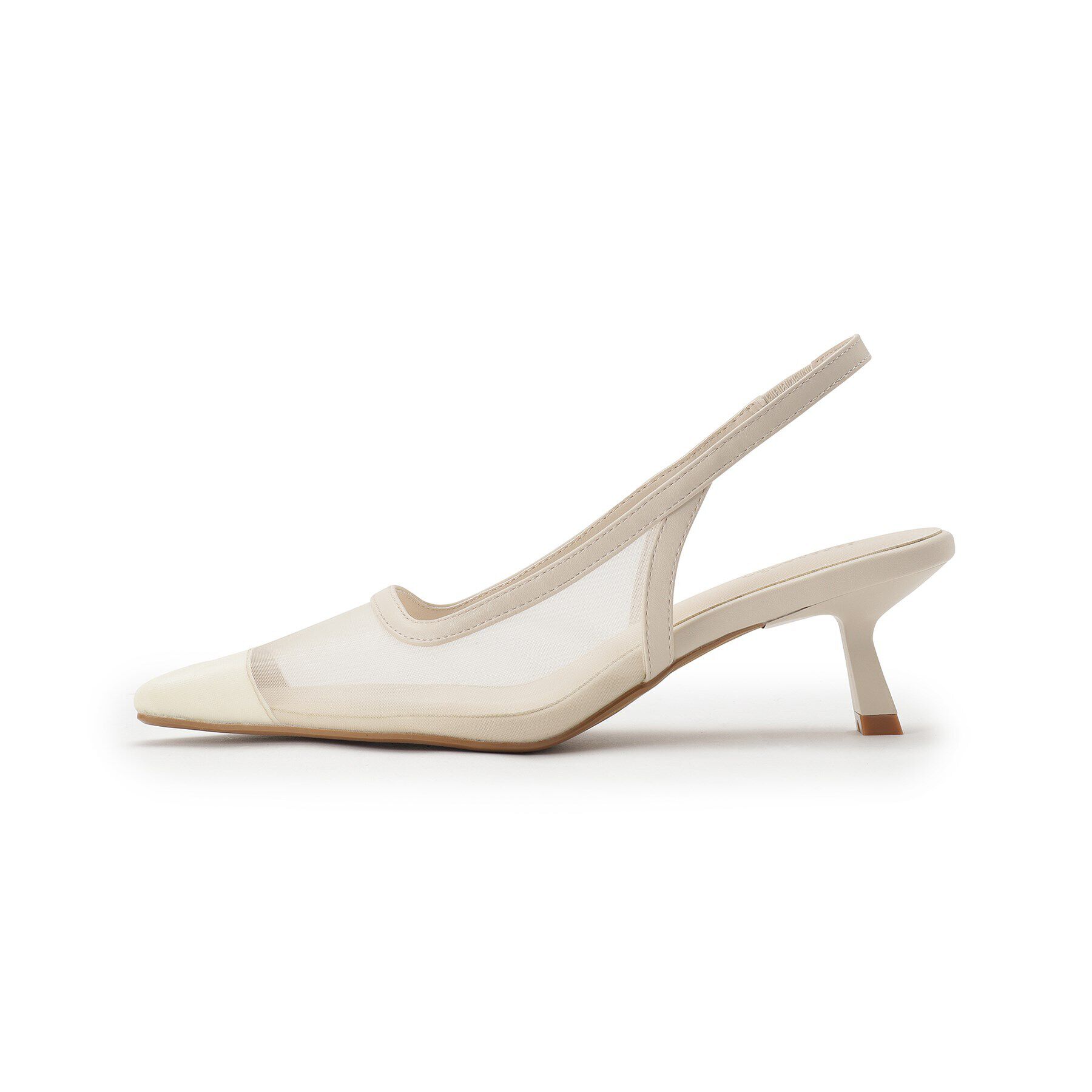 ESPERANZA「ポインテッドトゥチュールバックストラップミュール」|サンダル|