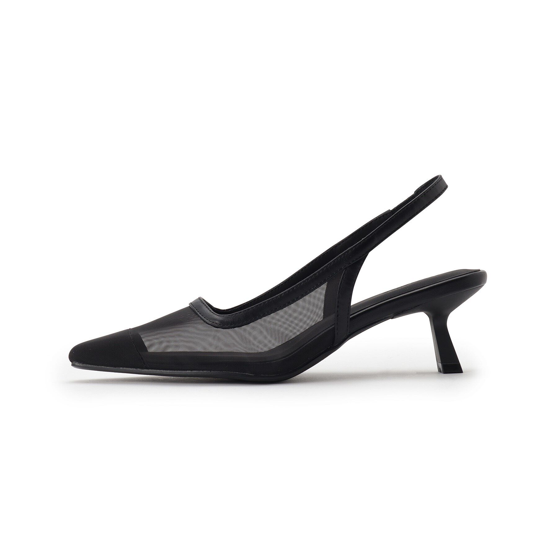 ESPERANZA「ポインテッドトゥチュールバックストラップミュール」|サンダル|