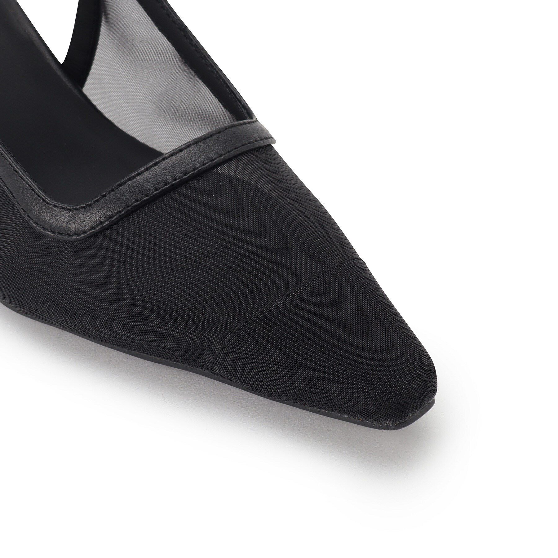 ESPERANZA「ポインテッドトゥチュールバックストラップミュール」|サンダル|