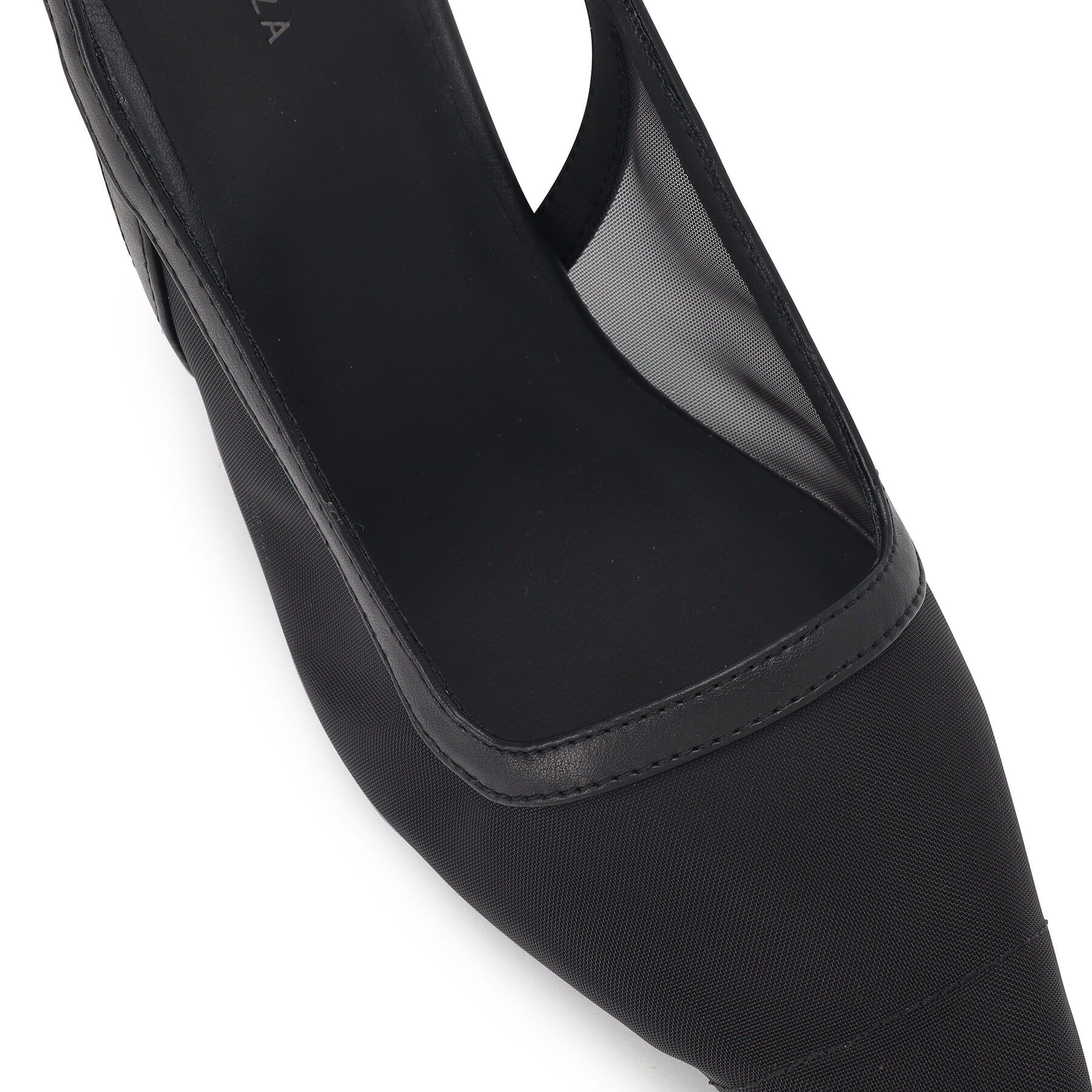 ESPERANZA「ポインテッドトゥチュールバックストラップミュール」|サンダル|