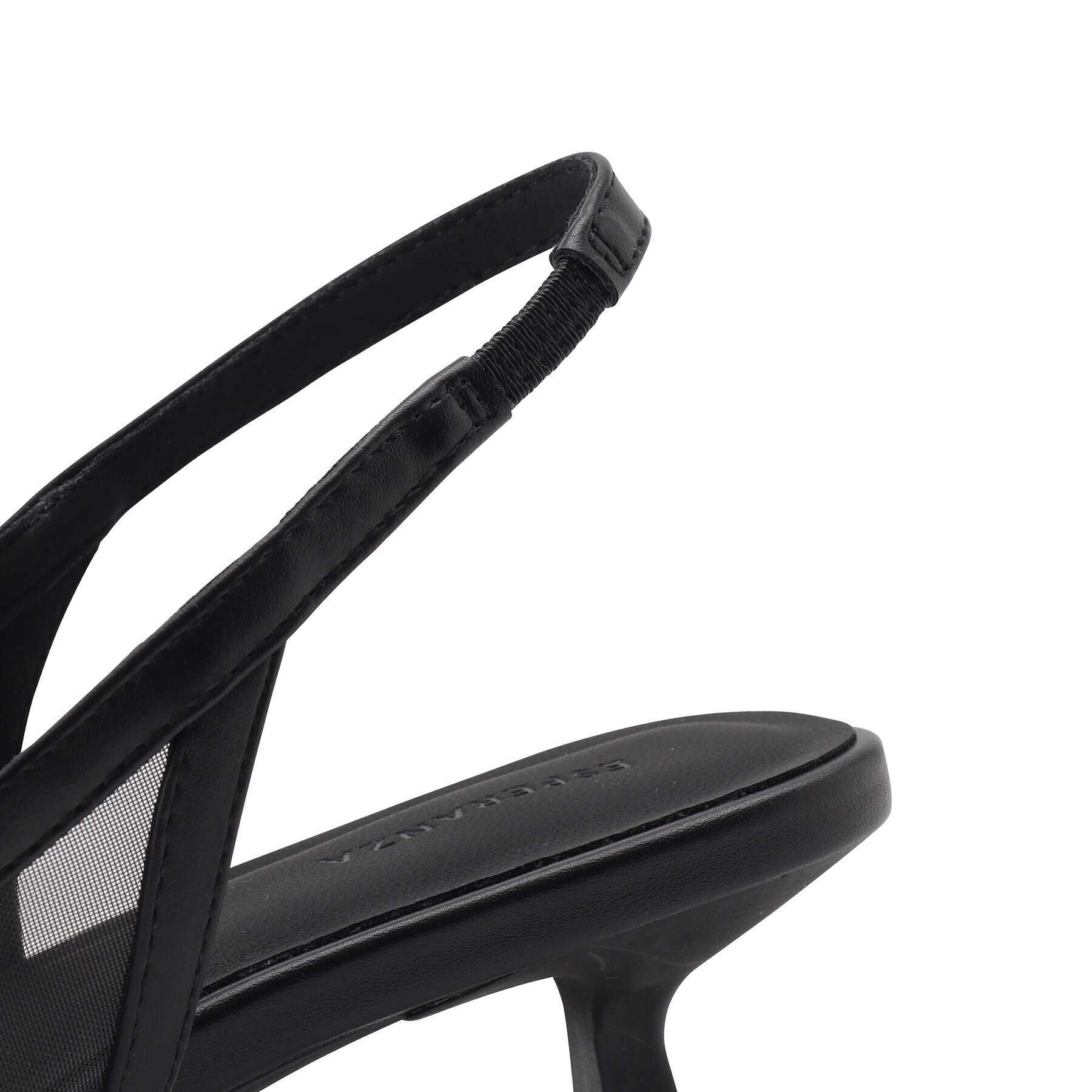 ESPERANZA「ポインテッドトゥチュールバックストラップミュール」|サンダル|