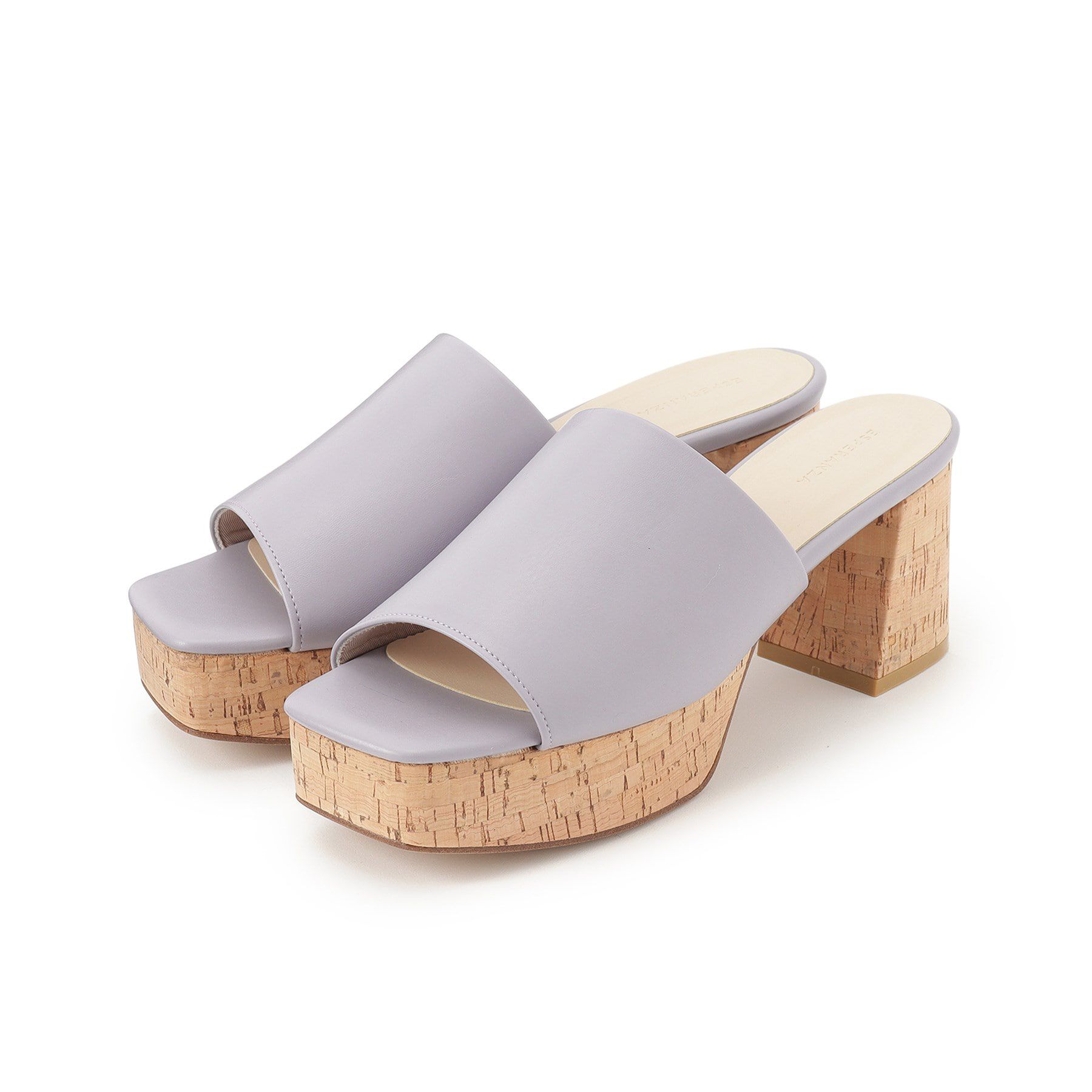 ESPERANZA「ゆる傾斜プラットフォームミュールサンダル」|サンダル|ﾊﾟｰﾌﾟﾙ(083)