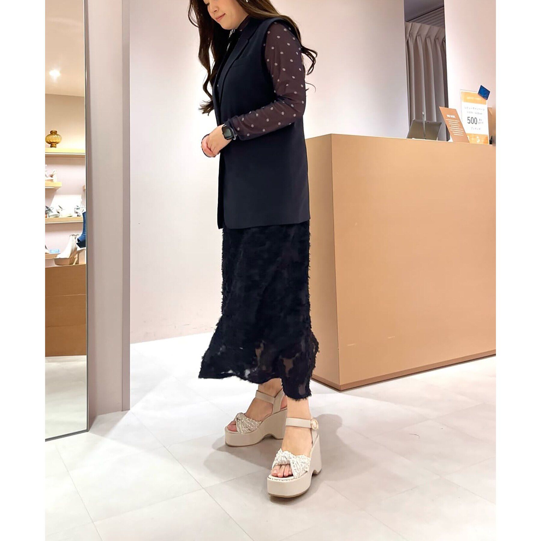 ESPERANZA「ラク盛りクロスストラップサンダル 24SS」|サンダル|