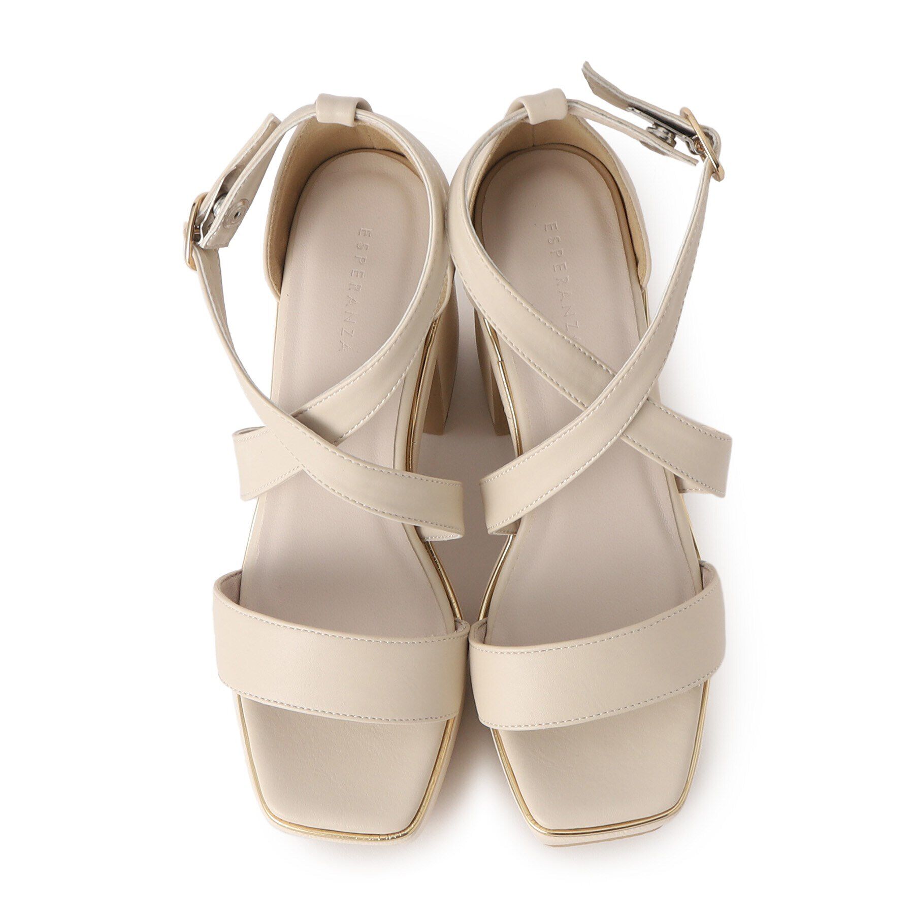 ESPERANZA「ラク盛りクロスストラップサンダル 24SS」|サンダル|