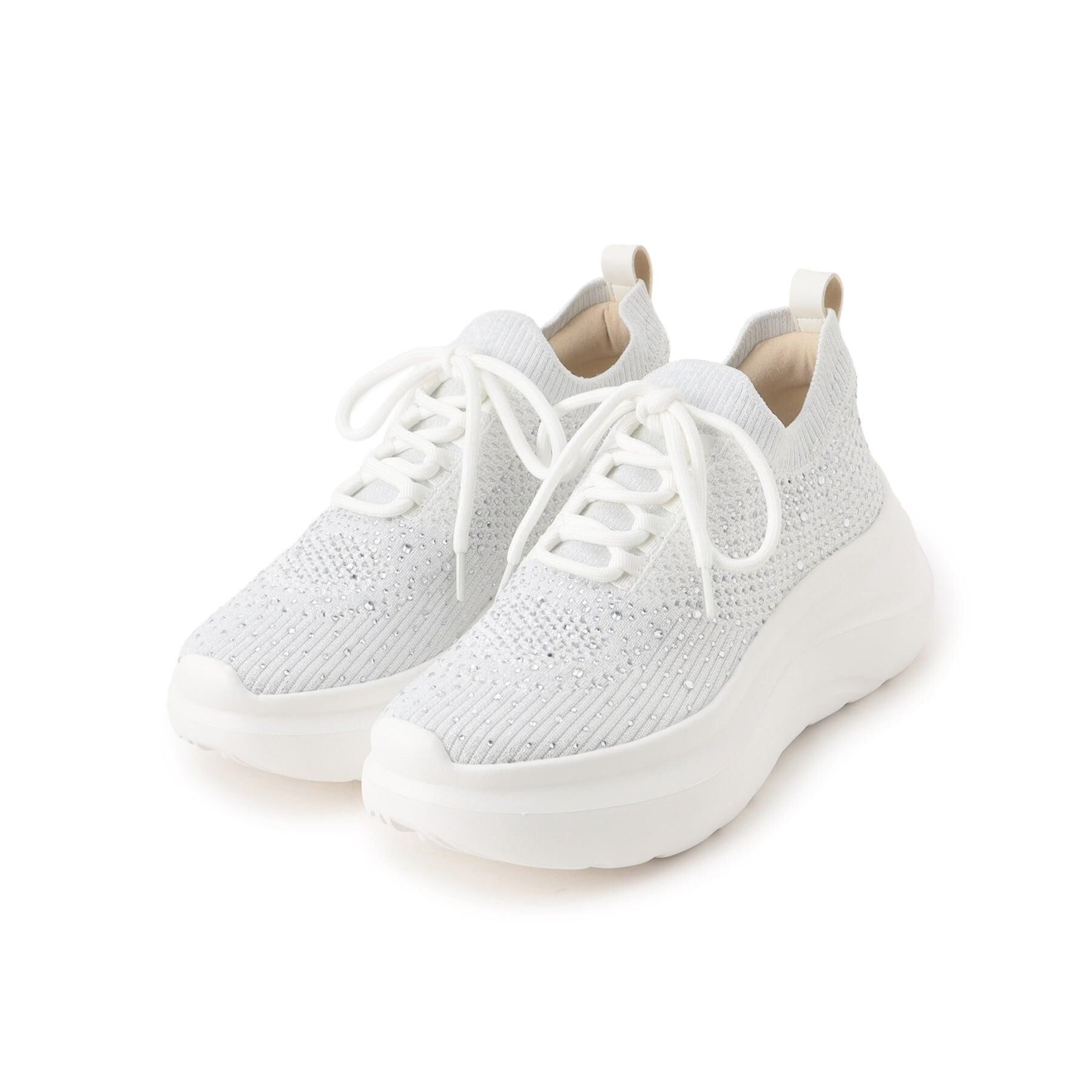 ESPERANZA「ラインストーンニットスニーカー」|スニーカー|