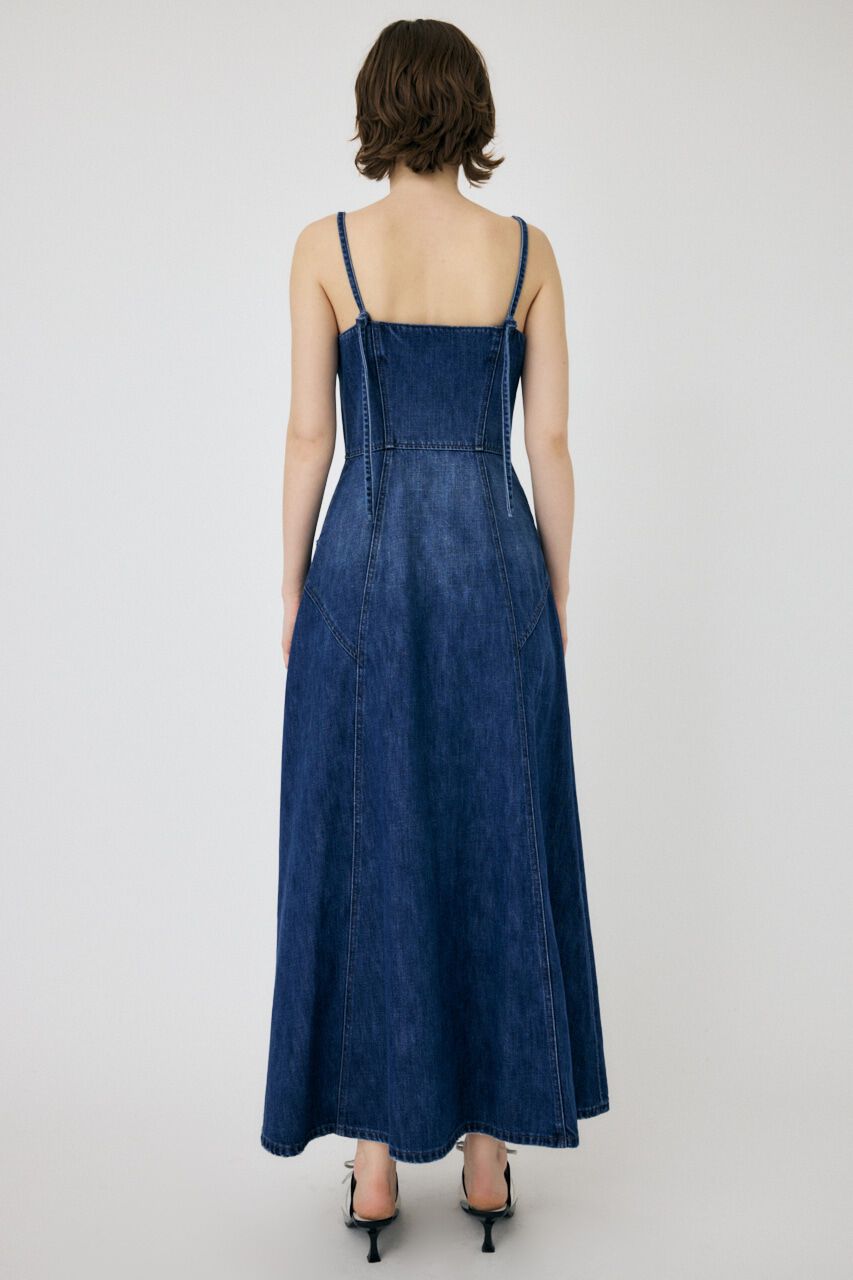 MOUSSY「DENIM LONG CAMI ドレス」|ワンピース|