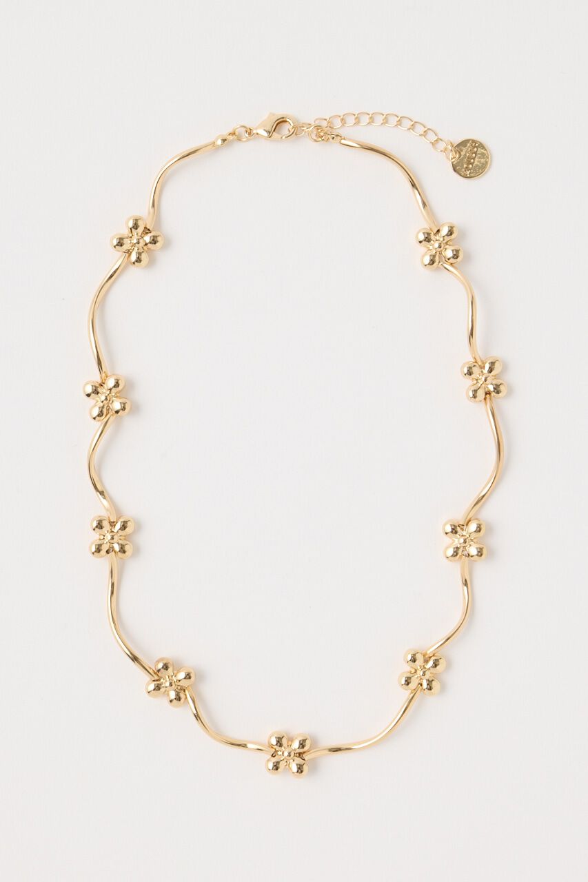 MOUSSY「FLORAL CHAIN チョーカー」|ネックレス|GLD