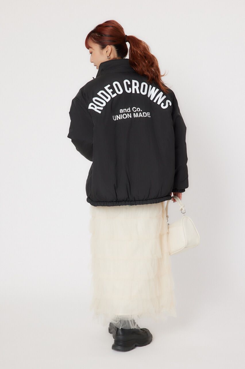 RODEO CROWNS「LOGOスタンドネックブルゾン」|ブルゾン・スタジャン|