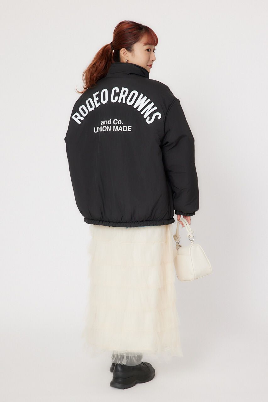 RODEO CROWNS「LOGOスタンドネックブルゾン」|ブルゾン・スタジャン|