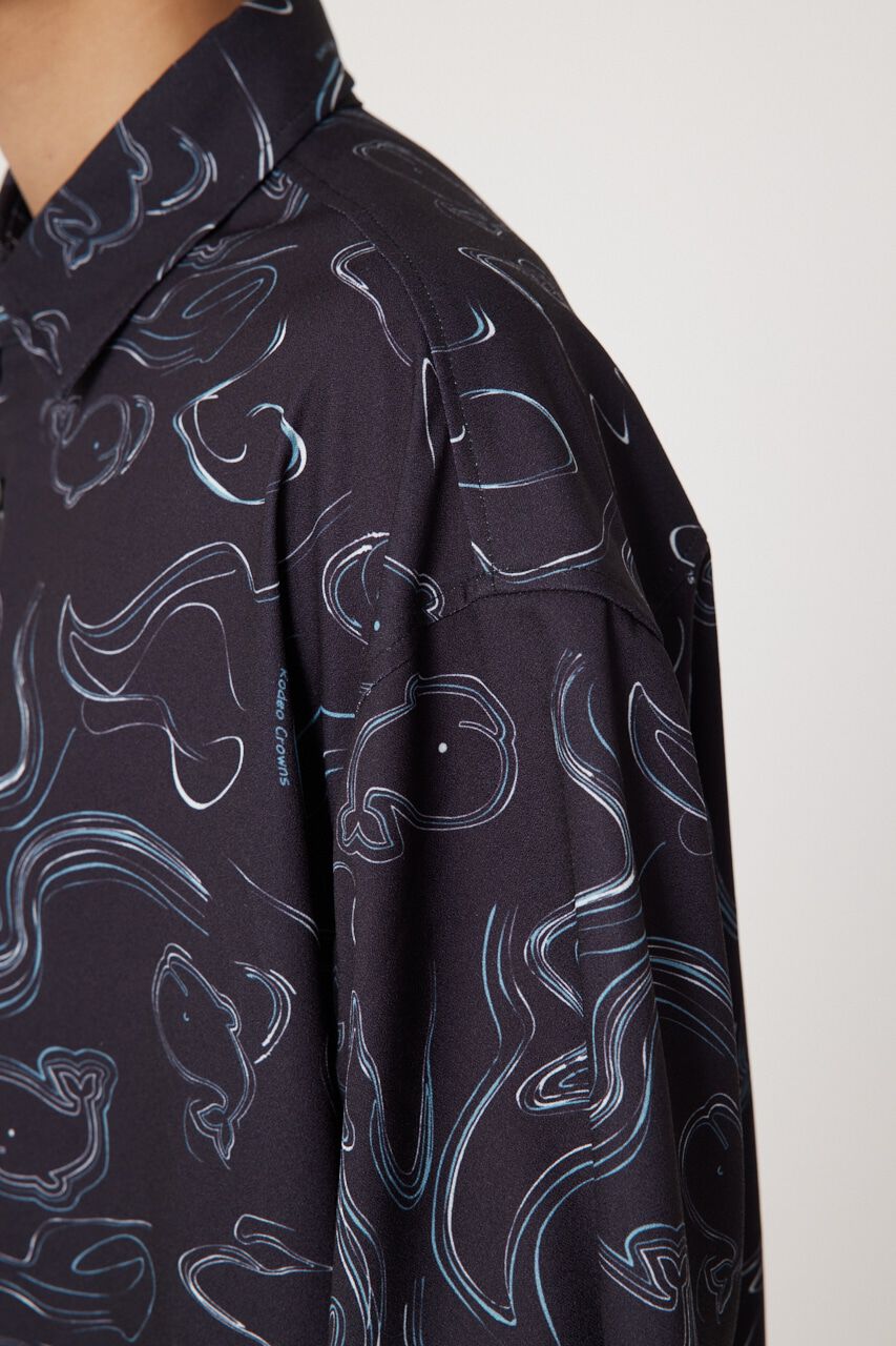 RODEO CROWNS「ホエールマーブルシャツ」|シャツ・ブラウス|