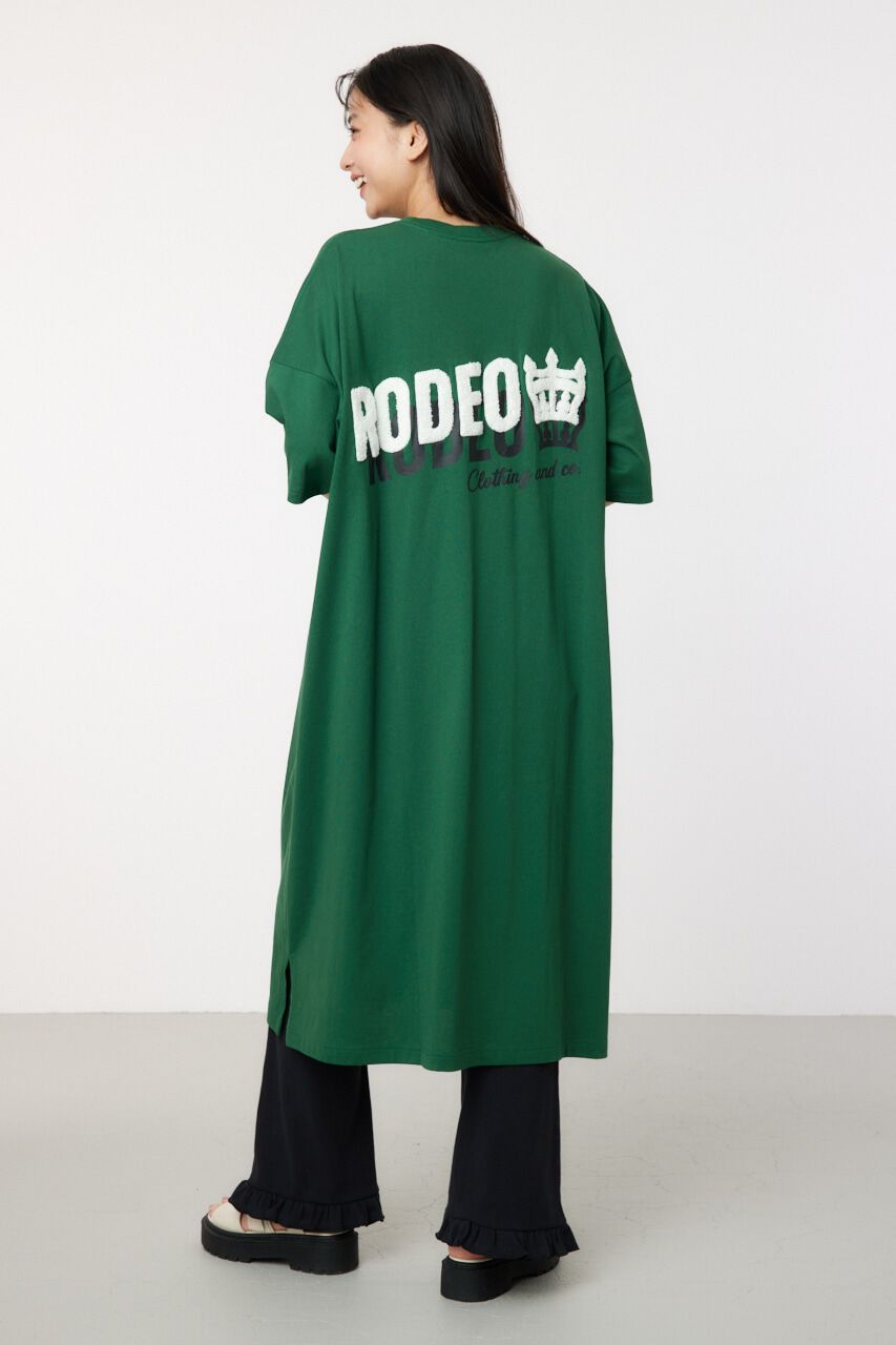 RODEO CROWNS「サガラワッペン ロゴ Tワンピース」|ワンピース|D/GRN3