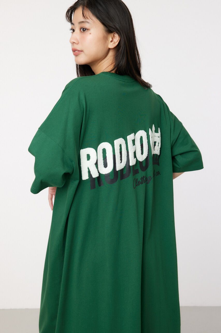 RODEO CROWNS「サガラワッペン ロゴ Tワンピース」|ワンピース|