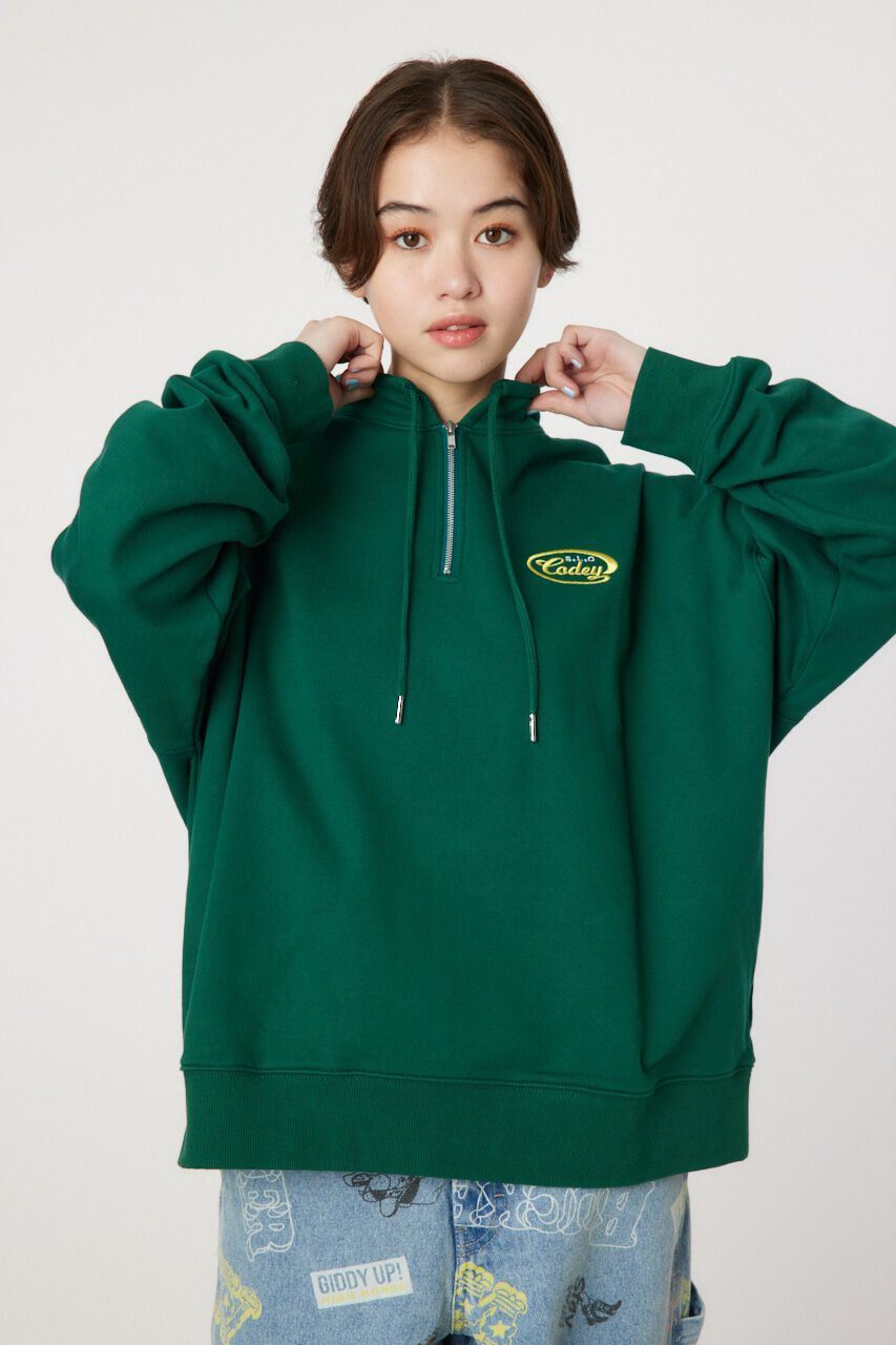 RODEO CROWNS「スタンドネックハーフジップトップス」|Tシャツ・カットソー|D/GRN3