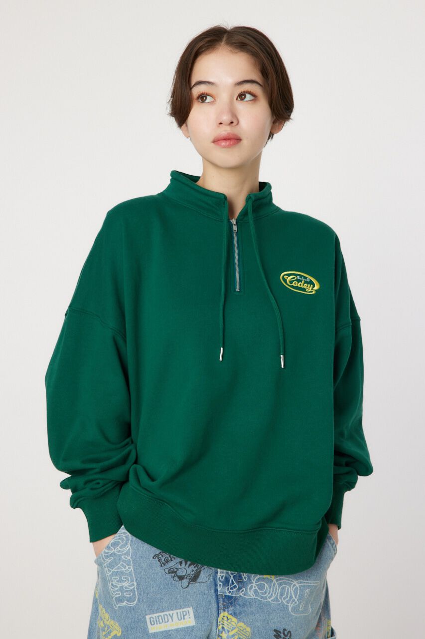 RODEO CROWNS「スタンドネックハーフジップトップス」|Tシャツ・カットソー|