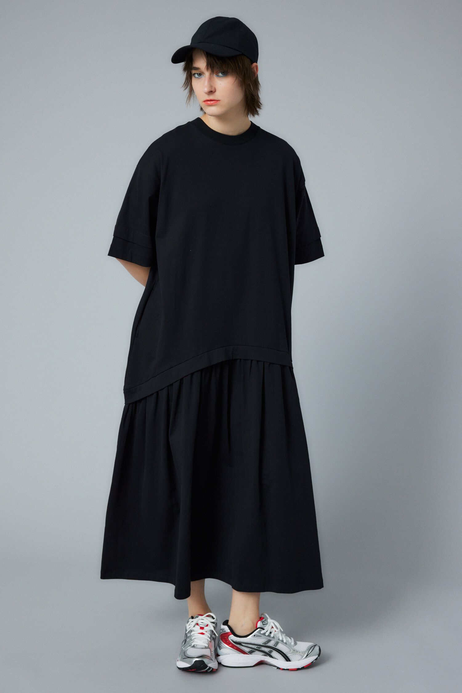 HeRIN.CYE「Cut relax dress」|ワンピース|BLK
