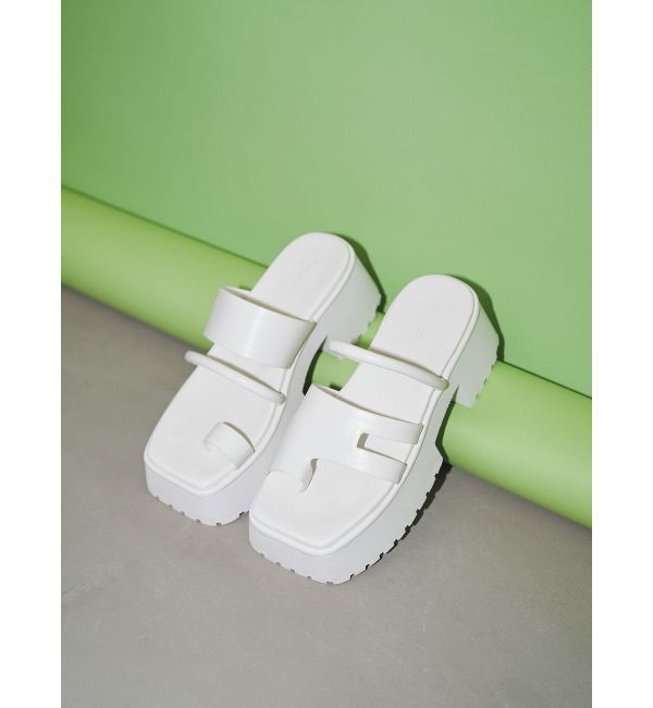 ELENDEEK「ASYMMETRY THONG SANDAL」|サンダル|